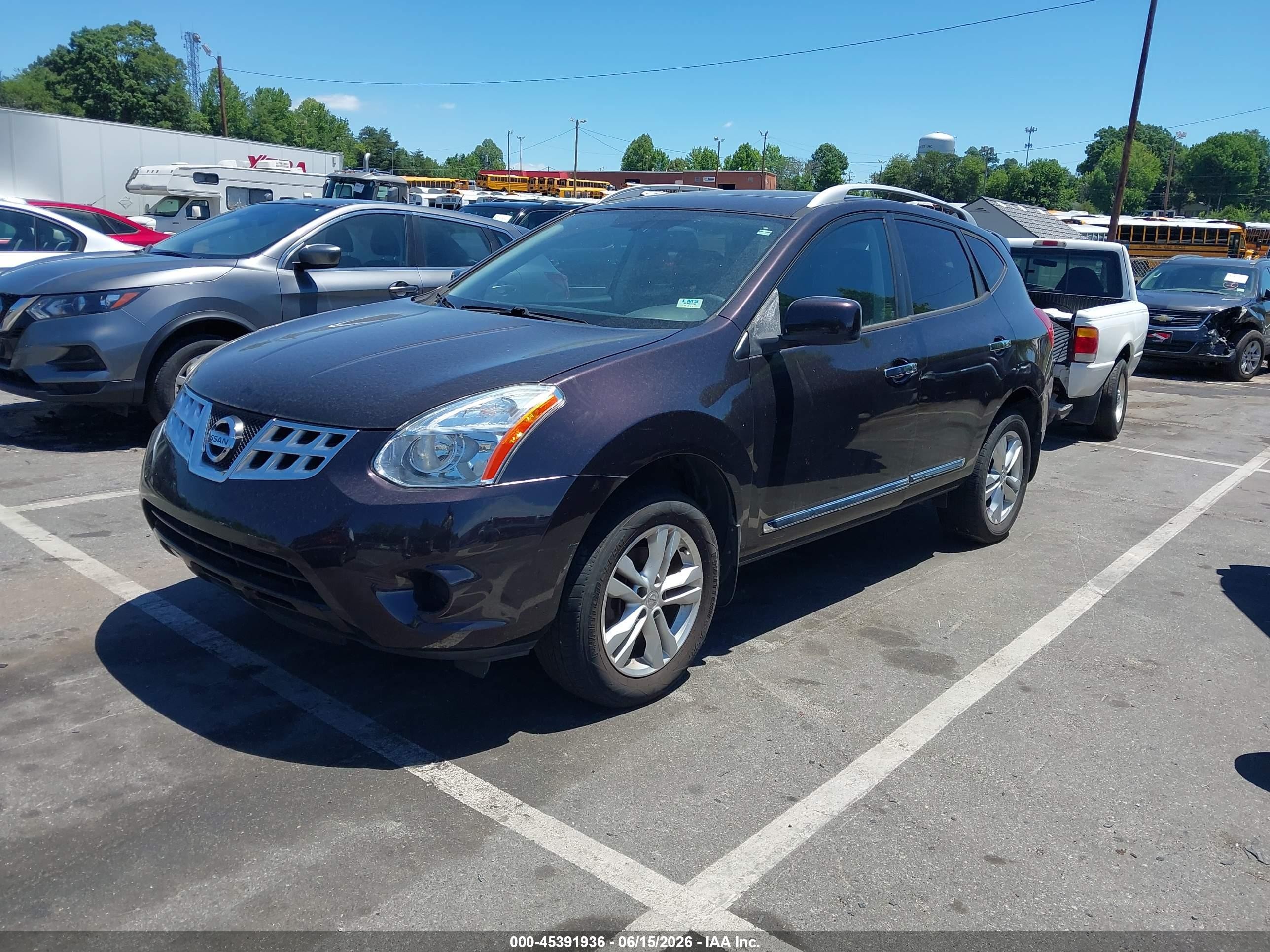 2012 Nissan Rogue Sv Maroon vin: JN8AS5MV4CW403731