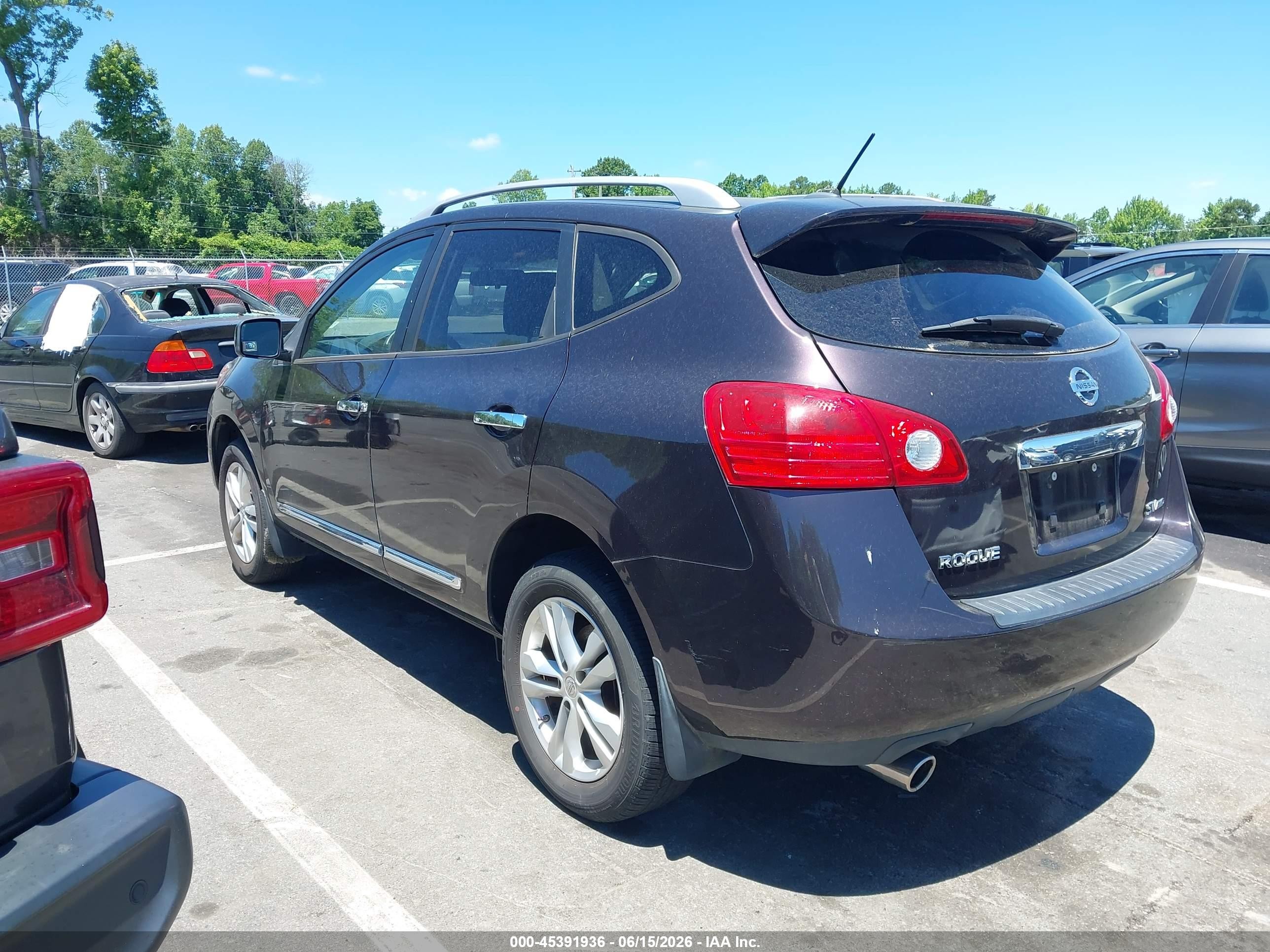 2012 Nissan Rogue Sv Maroon vin: JN8AS5MV4CW403731