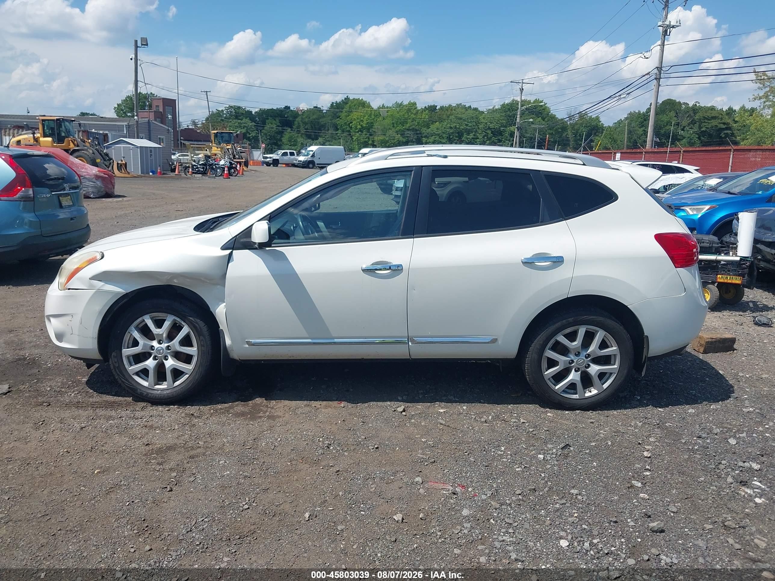 2012 Nissan Rogue Sv W/sl Pkg White vin: JN8AS5MV4CW404149