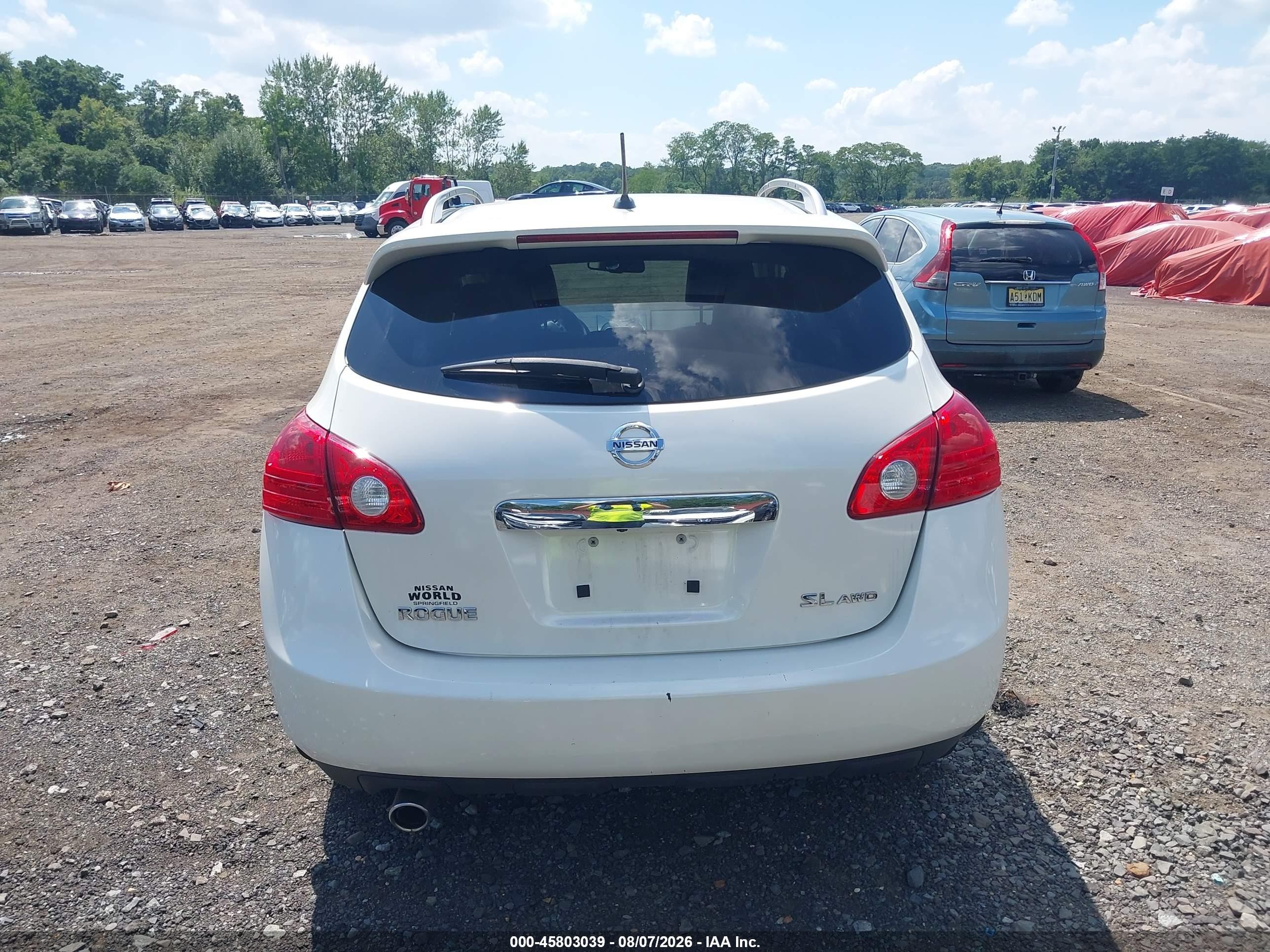 2012 Nissan Rogue Sv W/sl Pkg White vin: JN8AS5MV4CW404149