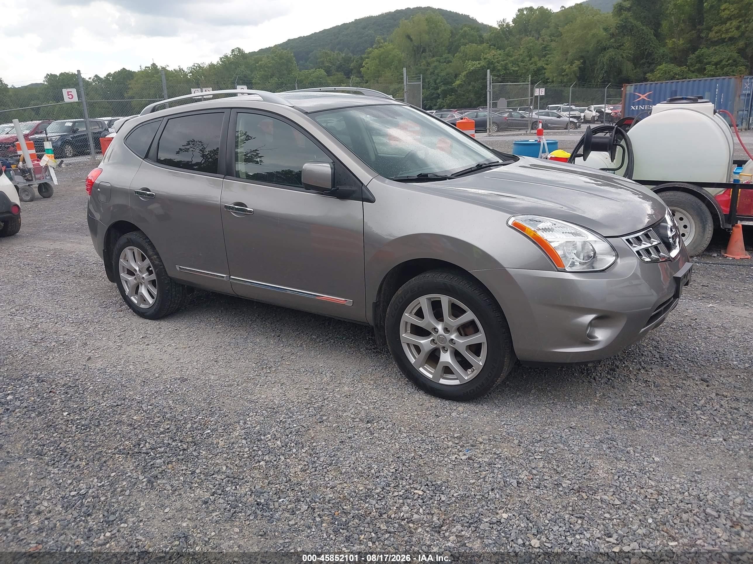 2012 Nissan Rogue Sv W/sl Pkg Gray vin: JN8AS5MV4CW405009