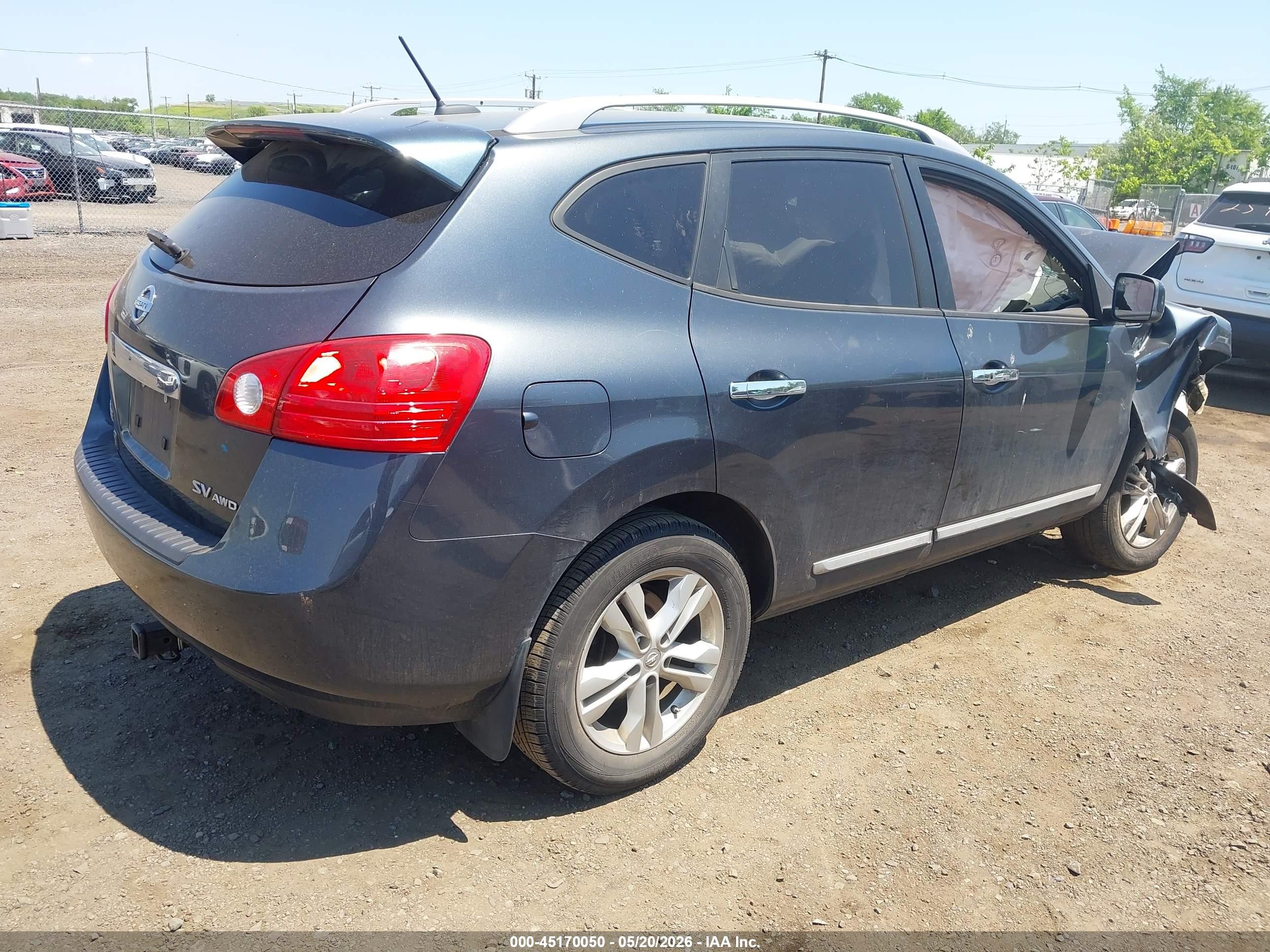2012 Nissan Rogue Sv Blue vin: JN8AS5MV4CW405057