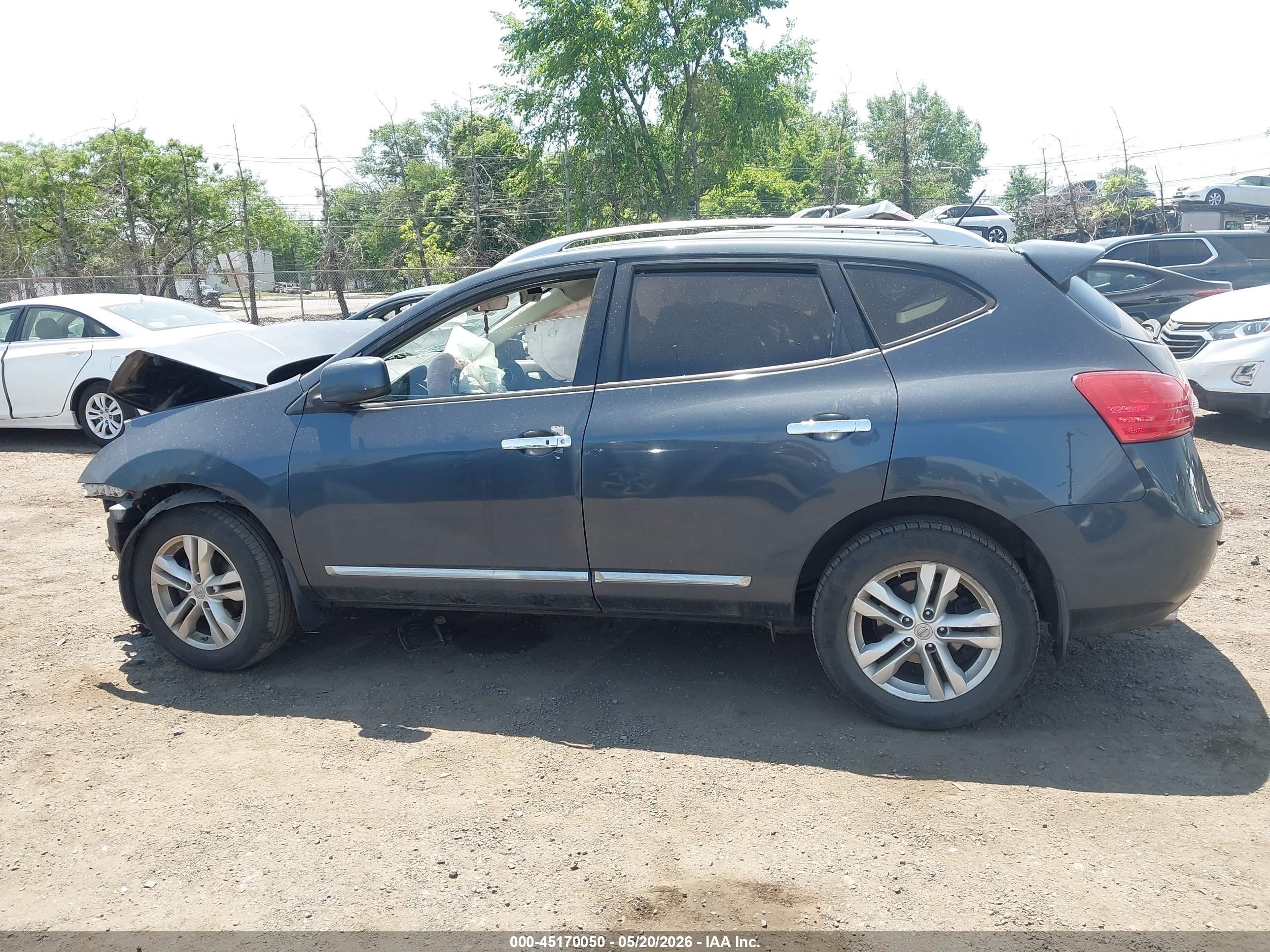 2012 Nissan Rogue Sv Blue vin: JN8AS5MV4CW405057