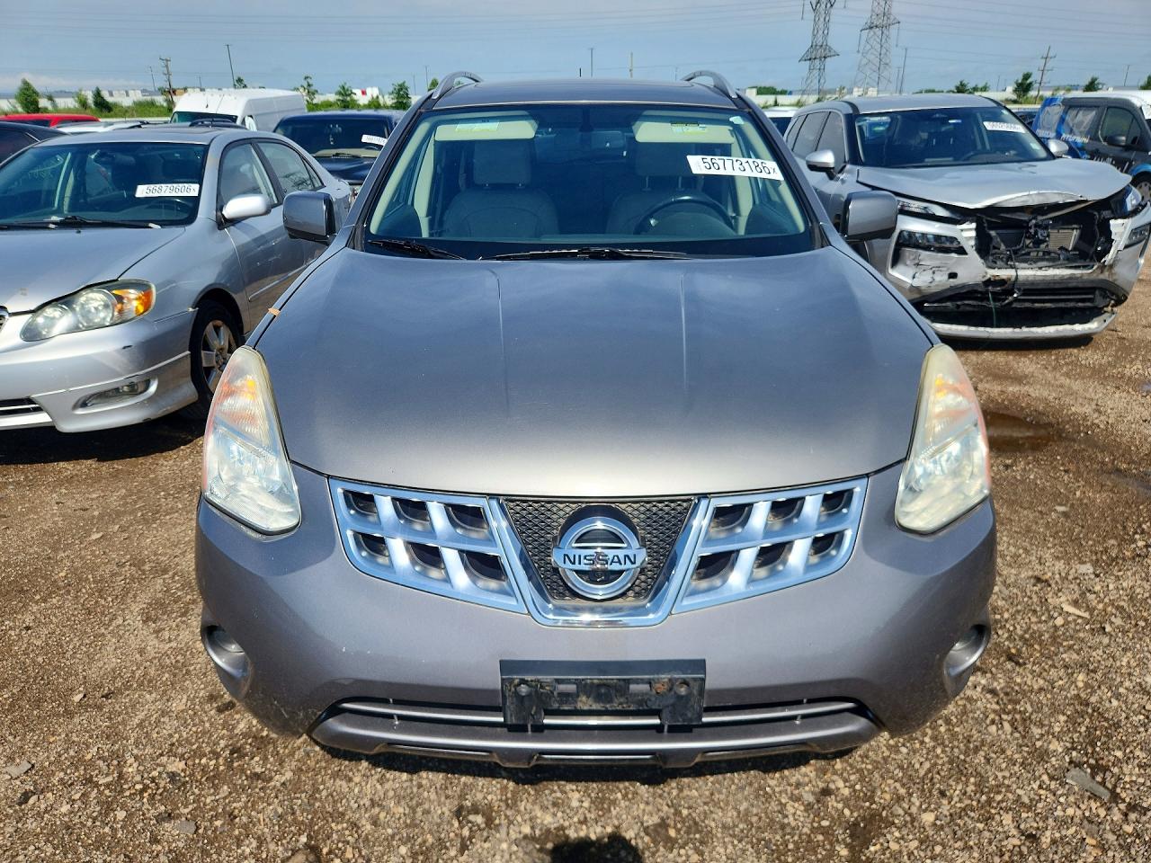 2012 Nissan Rogue S Серый vin: JN8AS5MV4CW406998