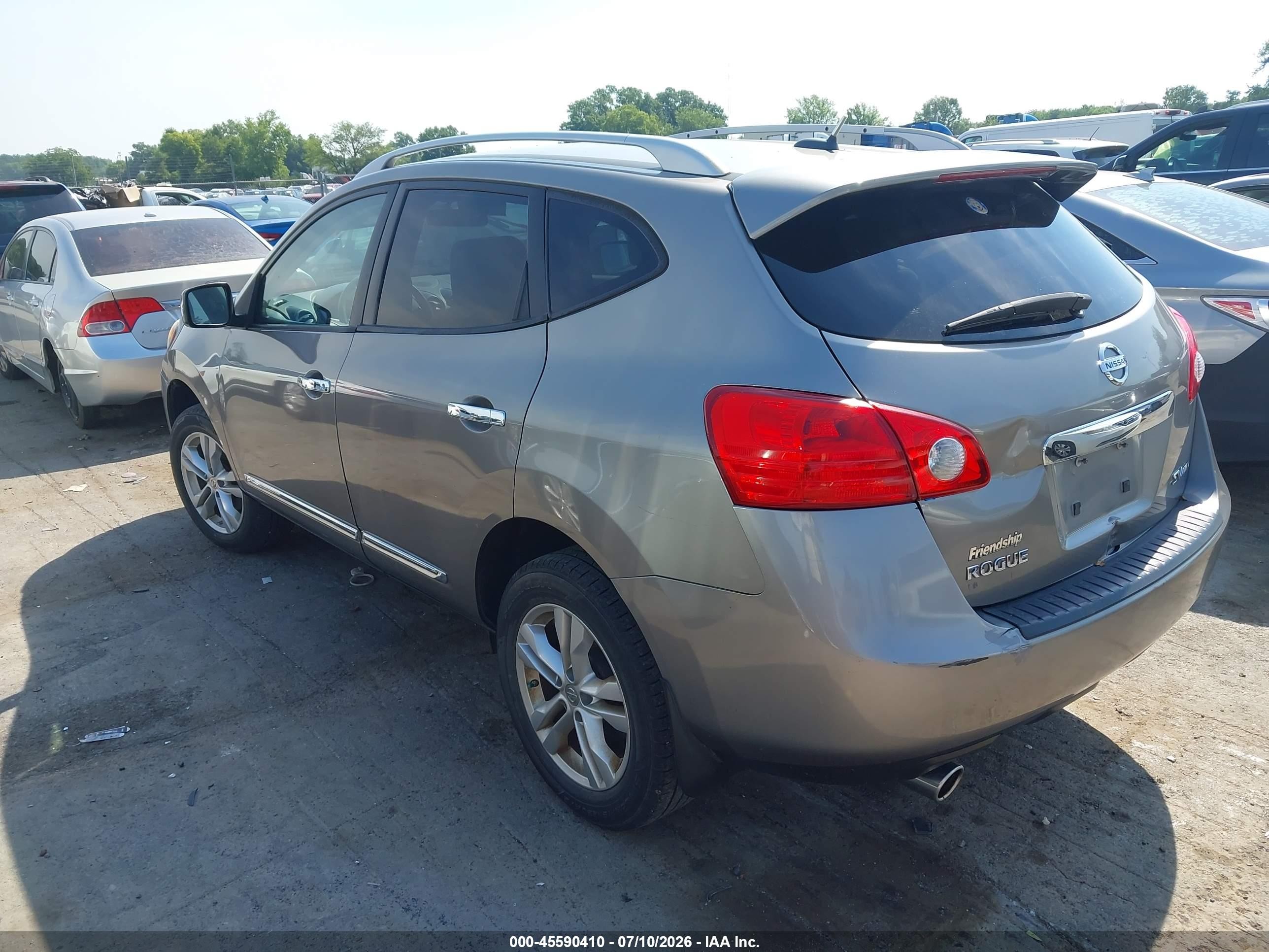 2012 Nissan Rogue Sv Серый vin: JN8AS5MV4CW409433