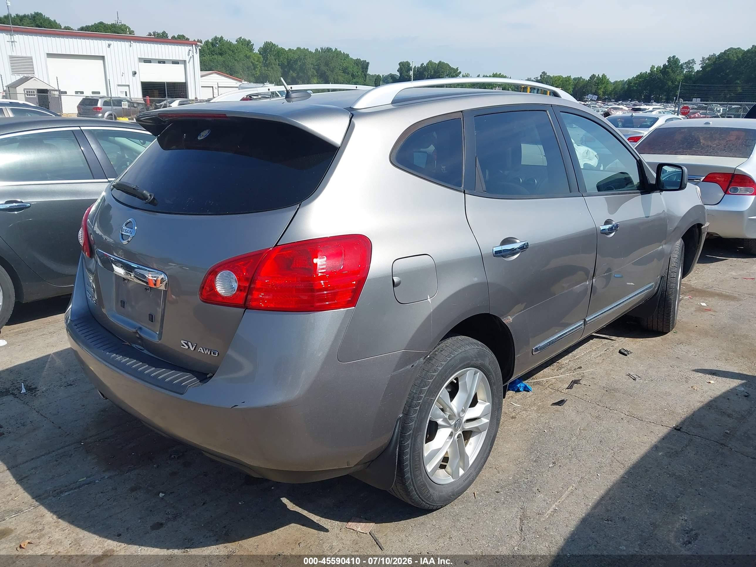 2012 Nissan Rogue Sv Серый vin: JN8AS5MV4CW409433