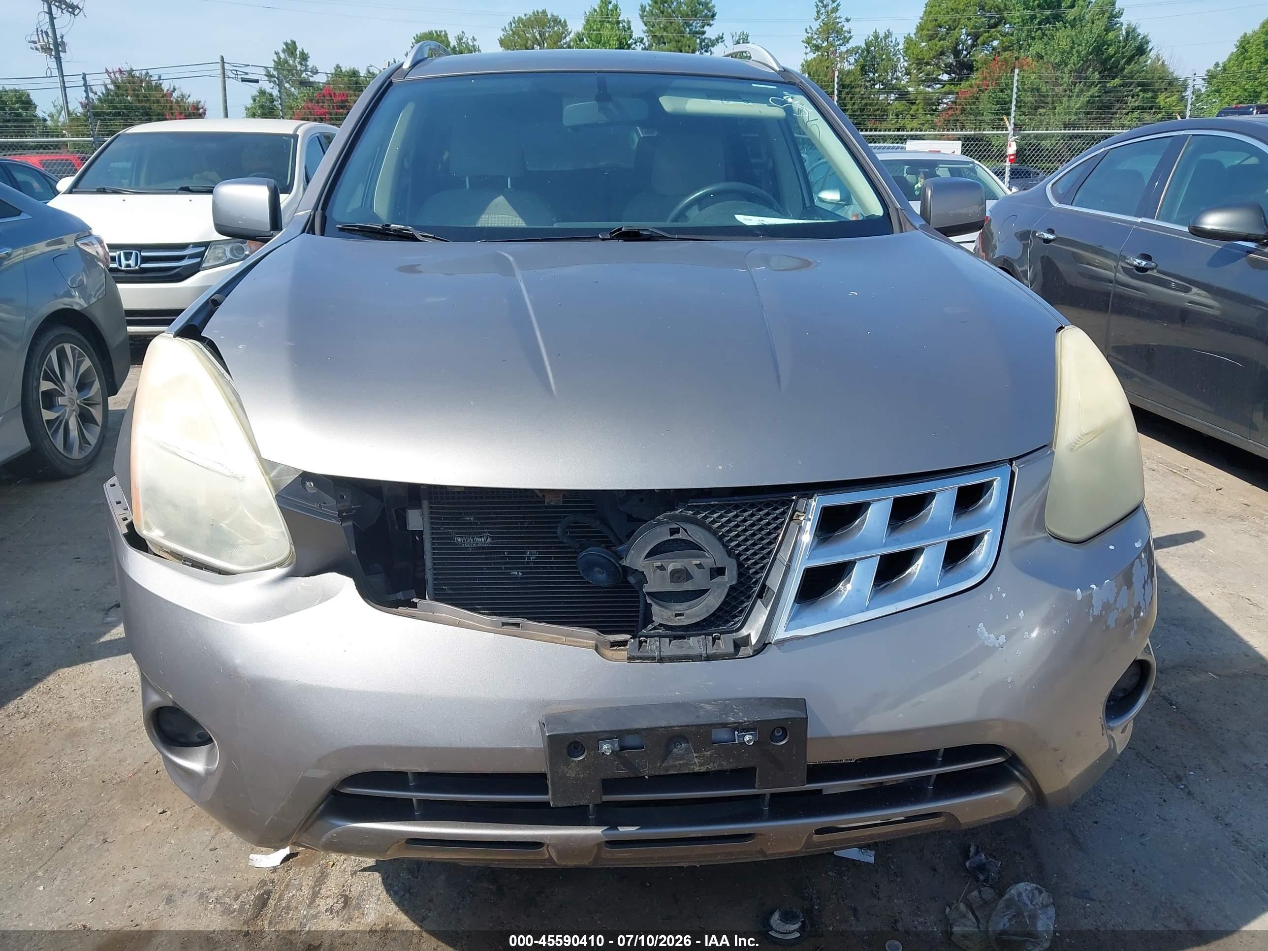 2012 Nissan Rogue Sv Серый vin: JN8AS5MV4CW409433