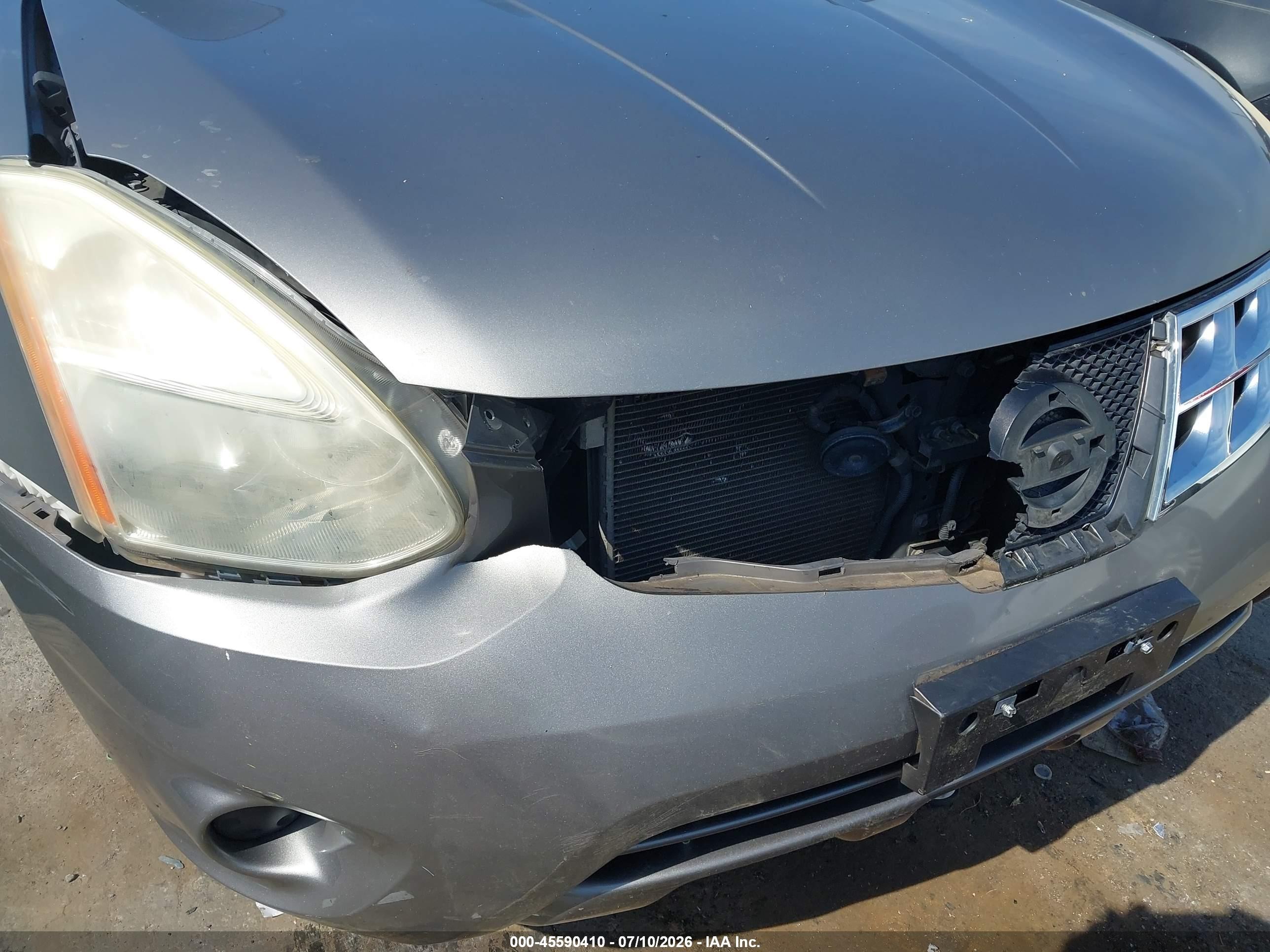2012 Nissan Rogue Sv Серый vin: JN8AS5MV4CW409433