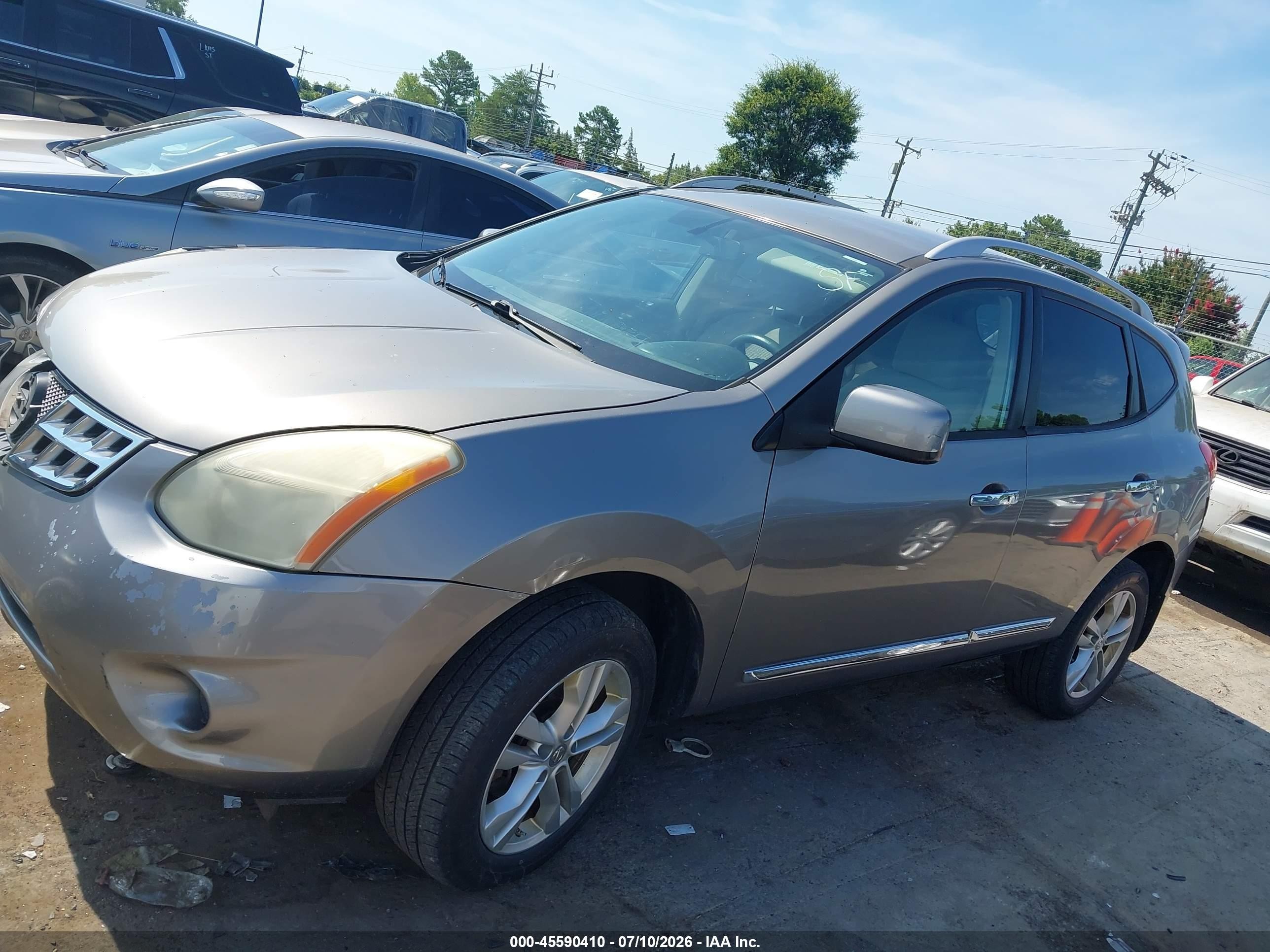 2012 Nissan Rogue Sv Серый vin: JN8AS5MV4CW409433