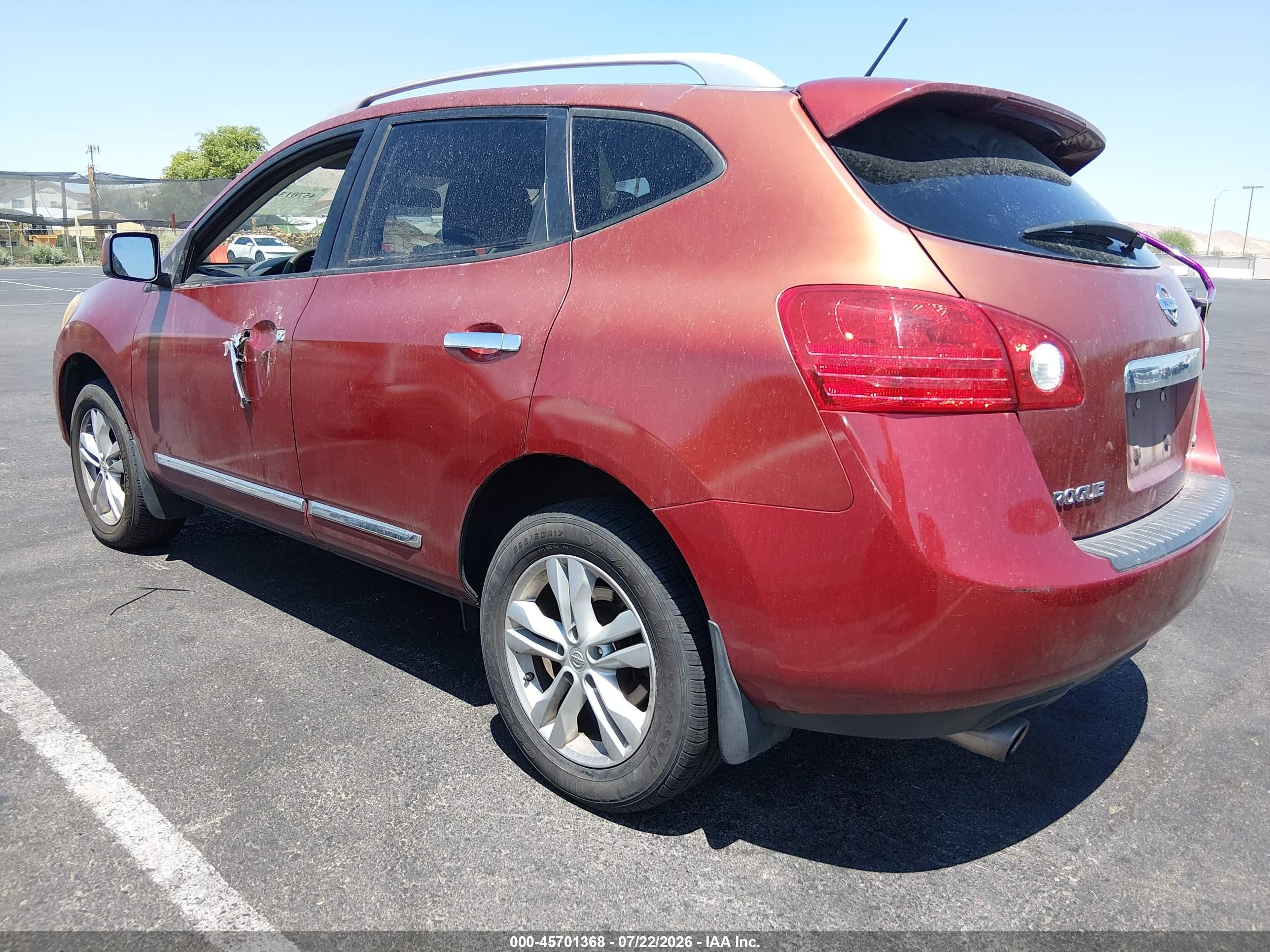 2012 Nissan Rogue Sv Burgundy vin: JN8AS5MV4CW410419