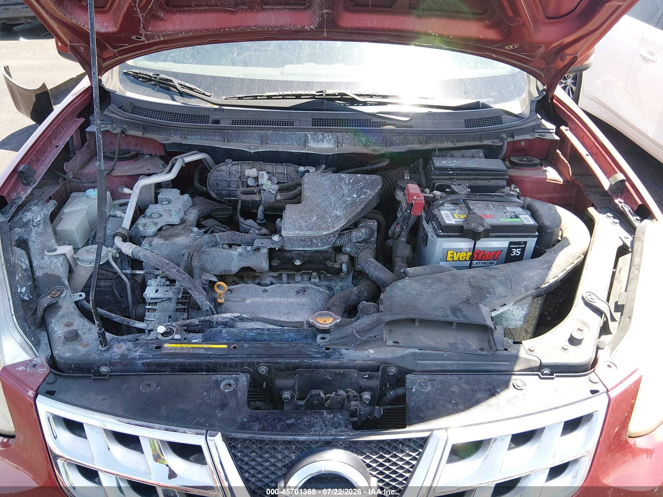 2012 Nissan Rogue Sv Burgundy vin: JN8AS5MV4CW410419