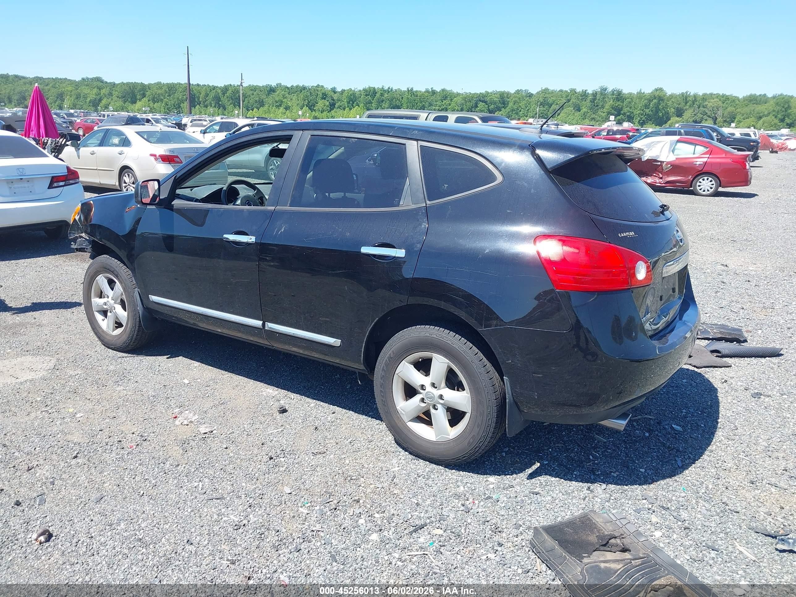 2012 Nissan Rogue S Black vin: JN8AS5MV4CW703415