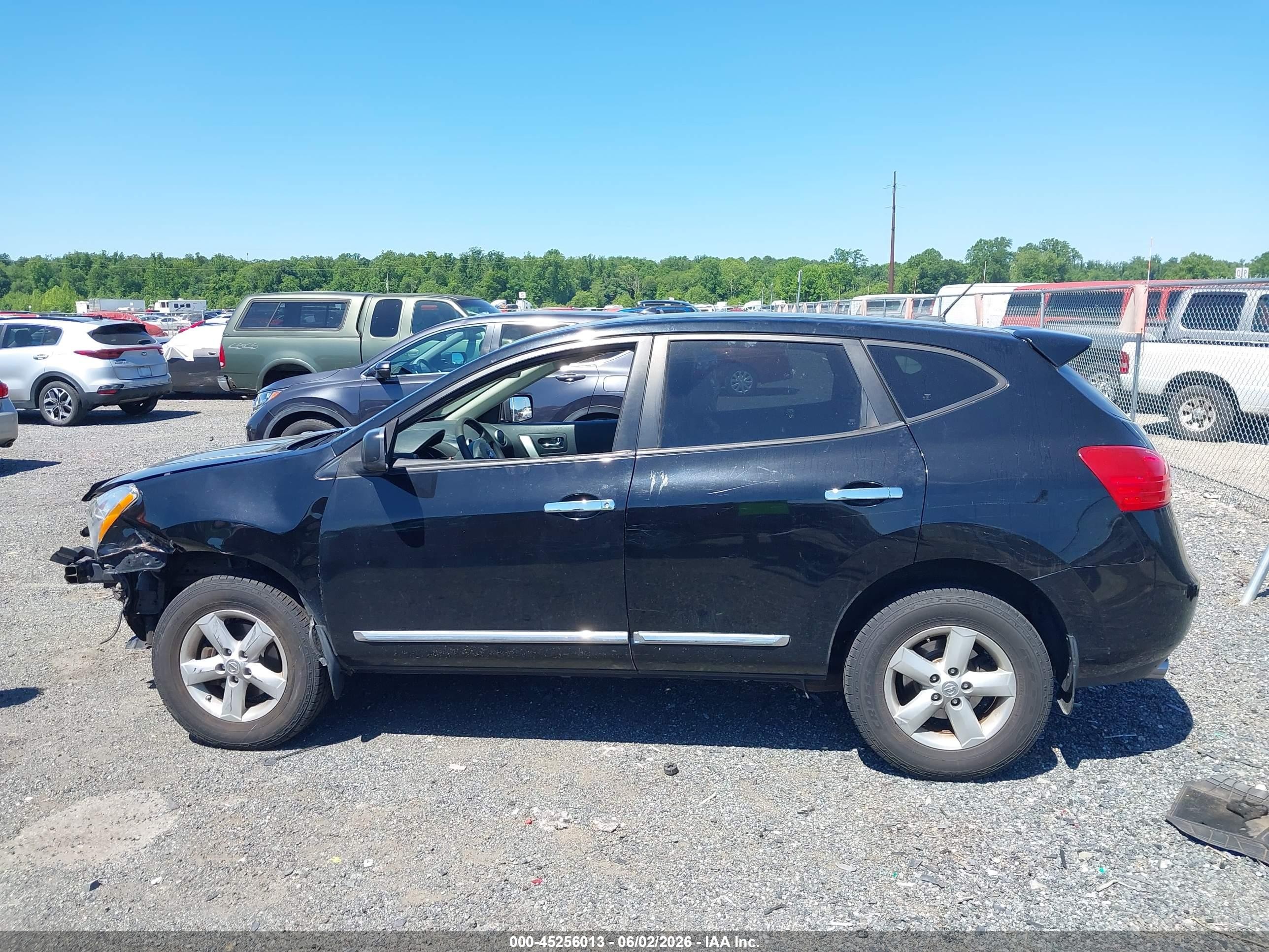 2012 Nissan Rogue S Black vin: JN8AS5MV4CW703415