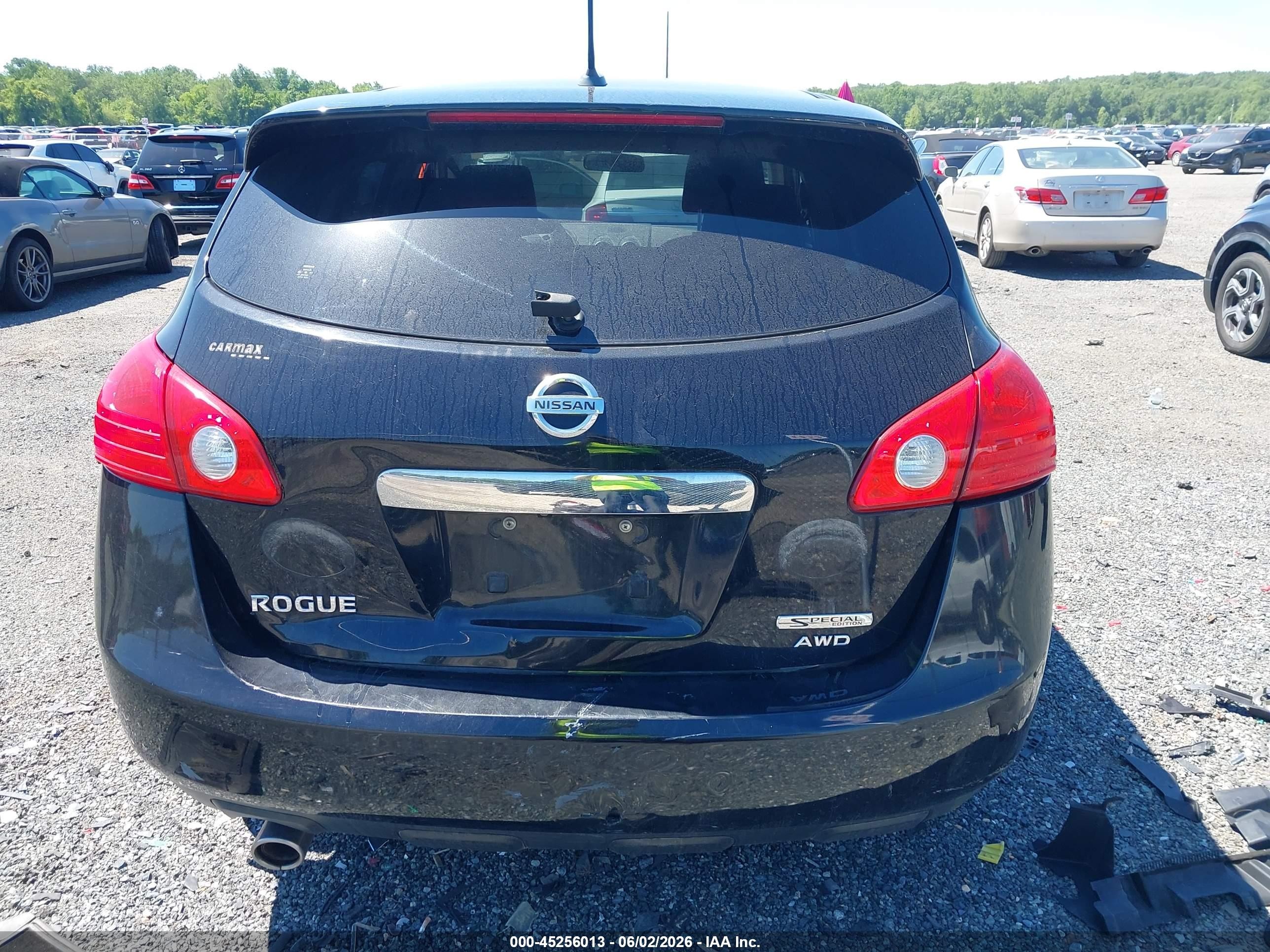 2012 Nissan Rogue S Black vin: JN8AS5MV4CW703415