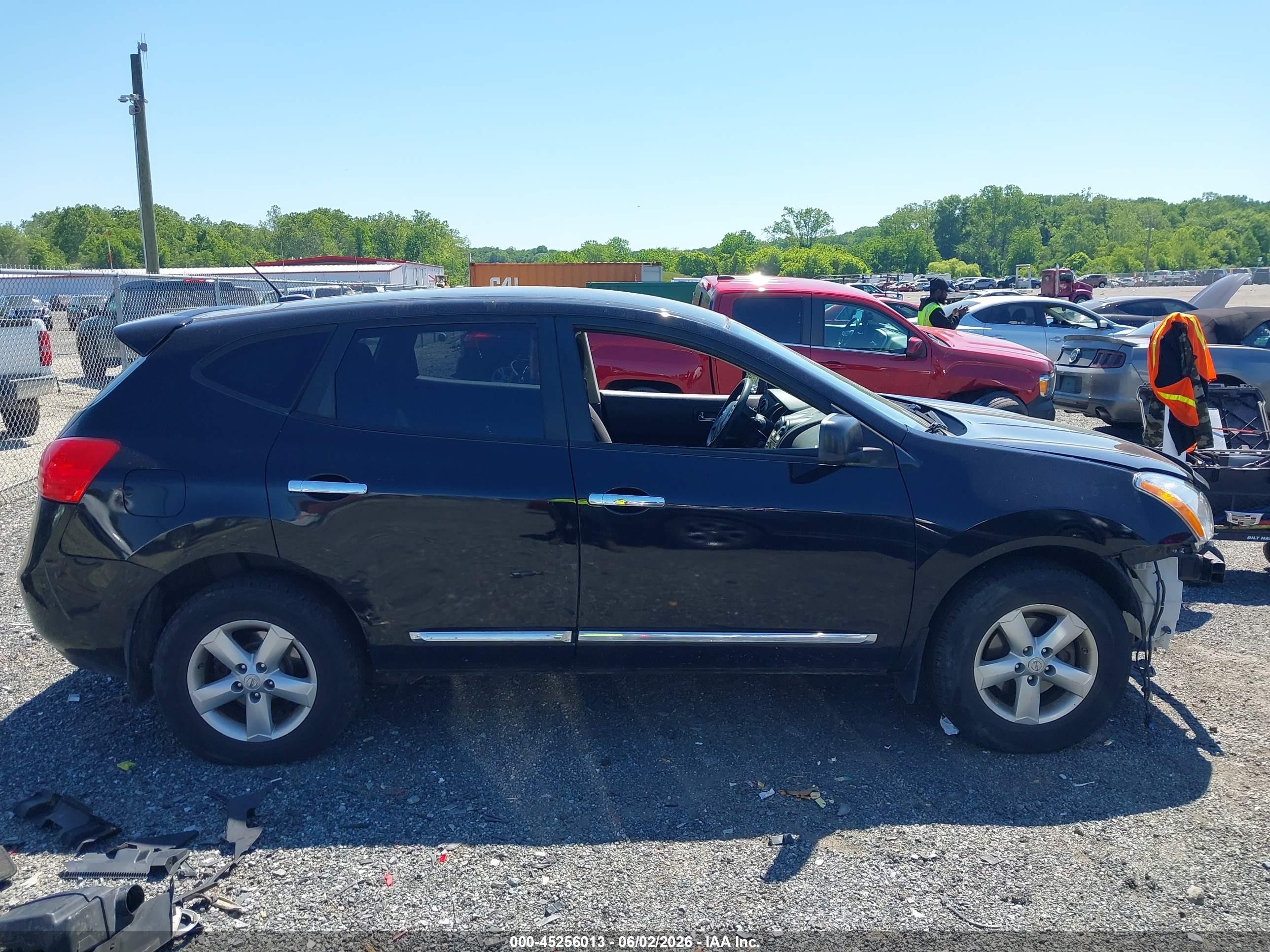 2012 Nissan Rogue S Black vin: JN8AS5MV4CW703415