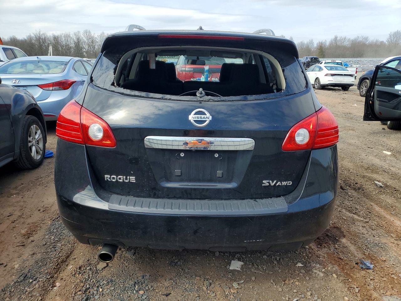 2012 Niss Rogue Черный vin: JN8AS5MV4CW713104