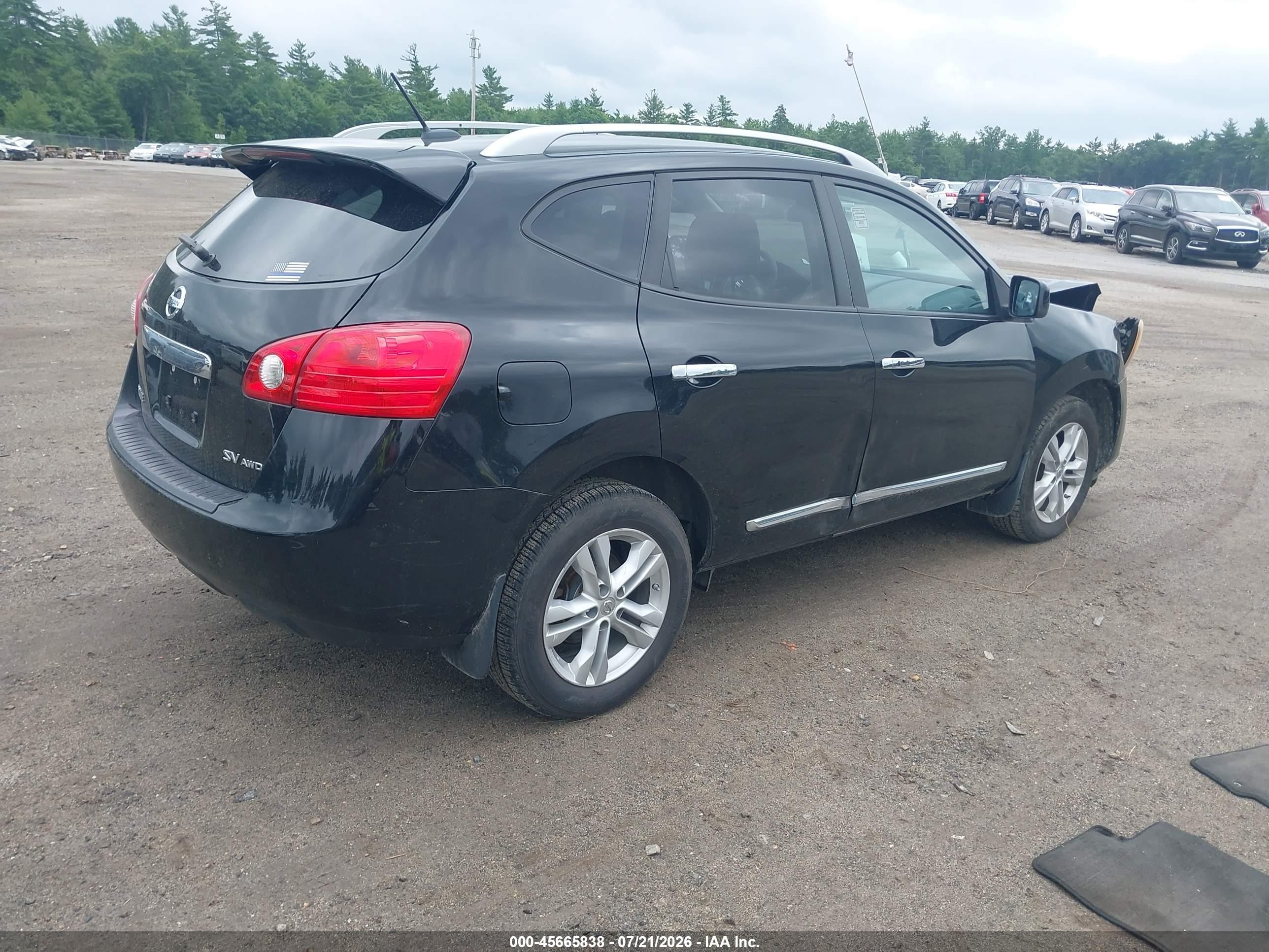 2012 Nissan Rogue Sv Черный vin: JN8AS5MV4CW718951