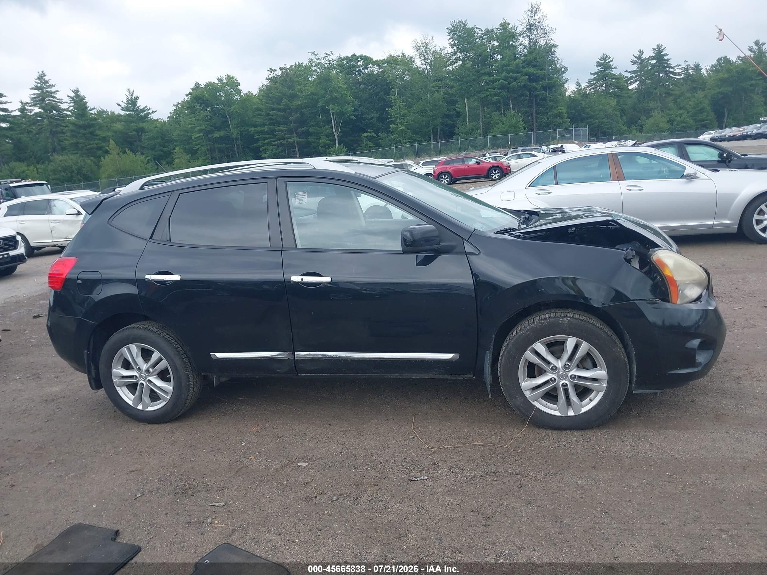 2012 Nissan Rogue Sv Черный vin: JN8AS5MV4CW718951