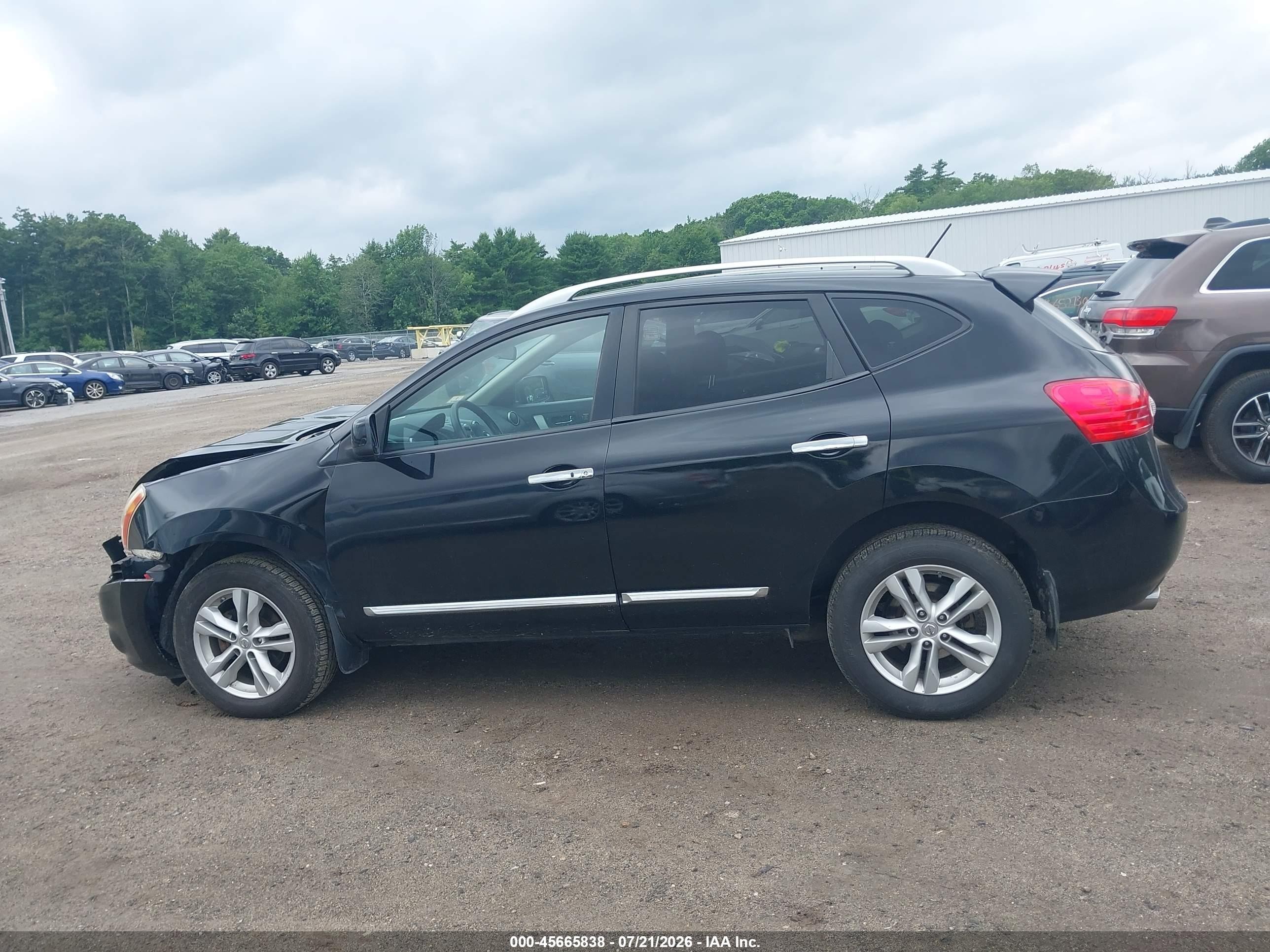 2012 Nissan Rogue Sv Черный vin: JN8AS5MV4CW718951