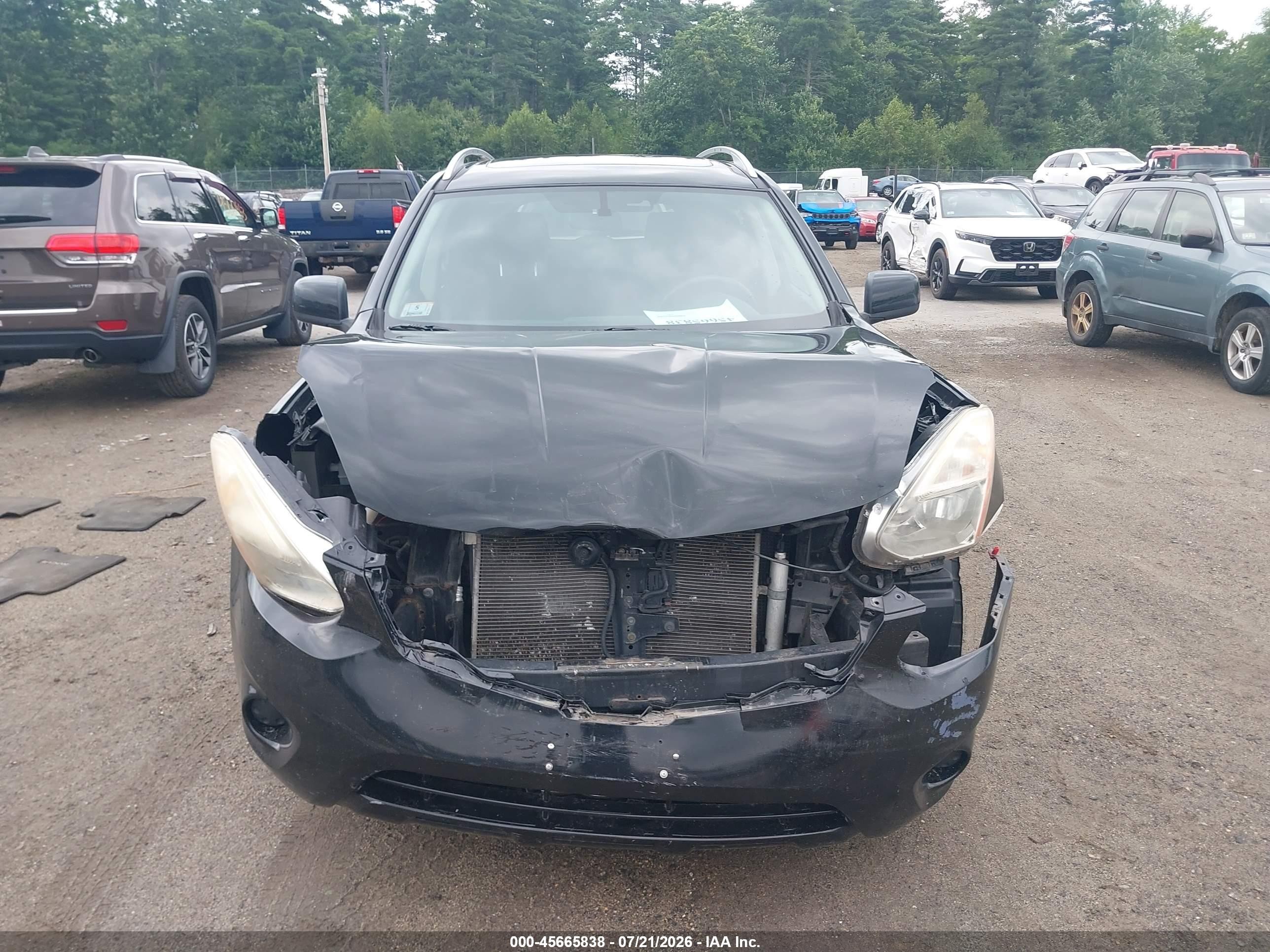 2012 Nissan Rogue Sv Черный vin: JN8AS5MV4CW718951