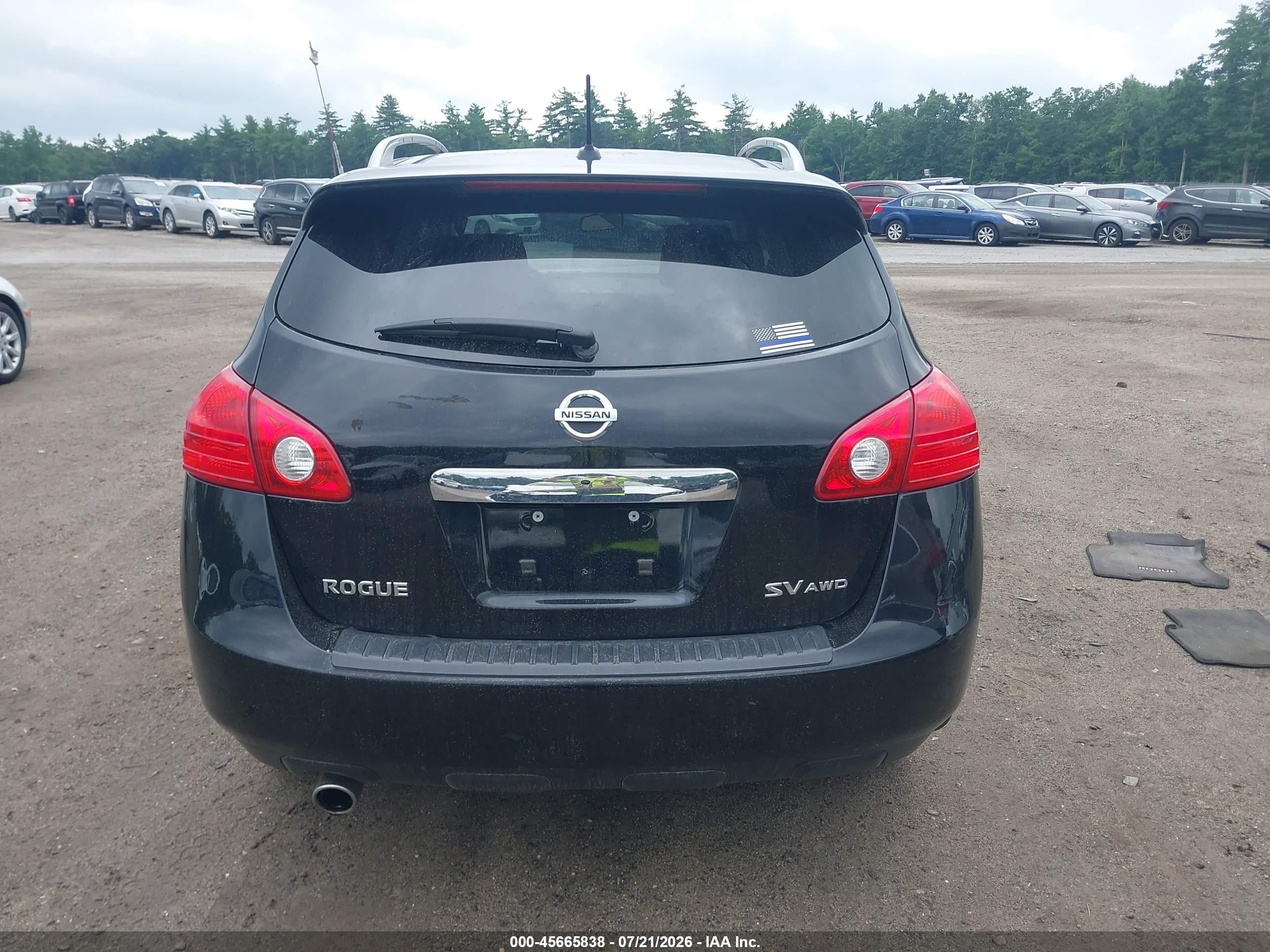 2012 Nissan Rogue Sv Черный vin: JN8AS5MV4CW718951