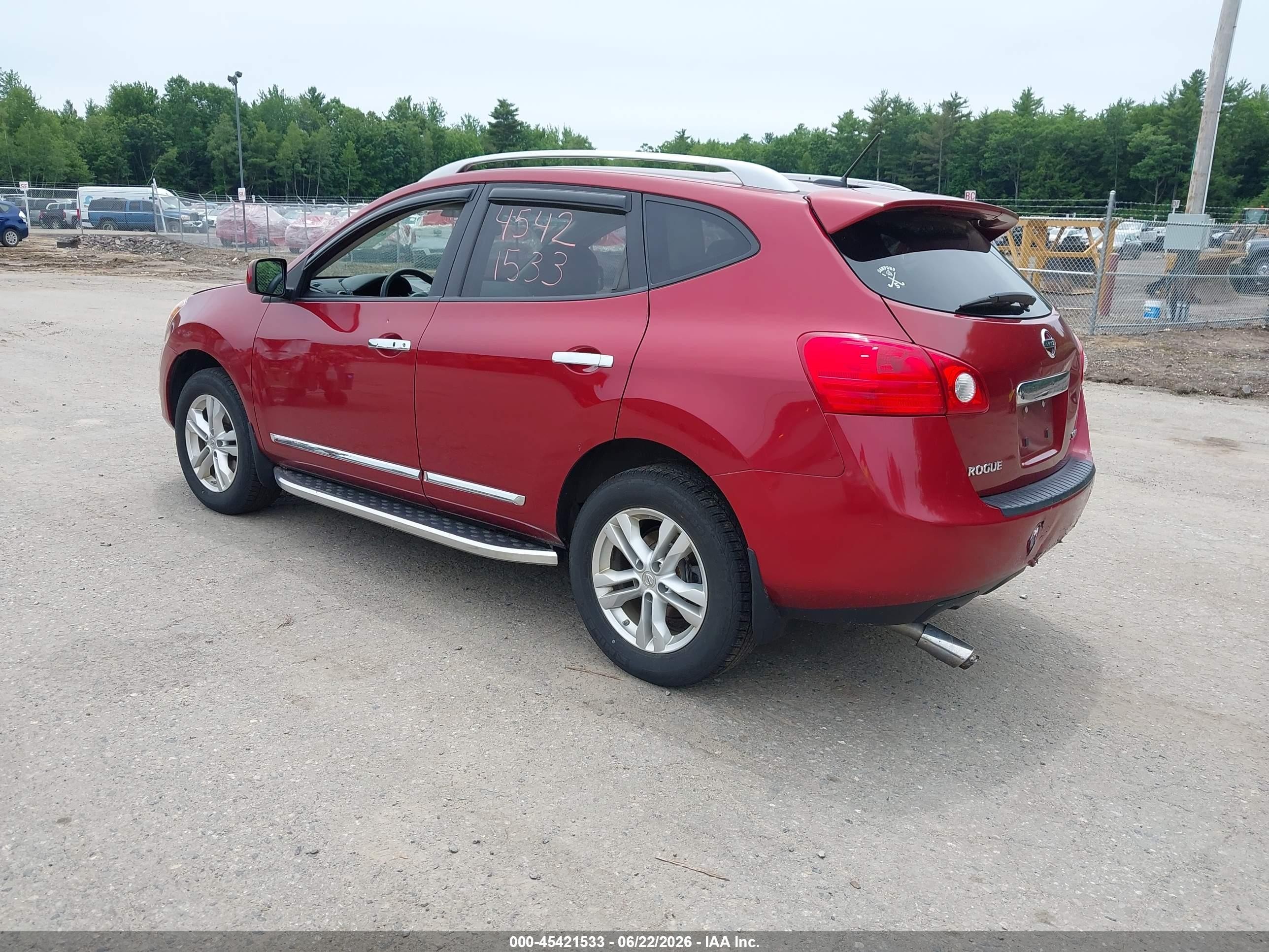 2013 Nissan Rogue Sv Red vin: JN8AS5MV4DW100496