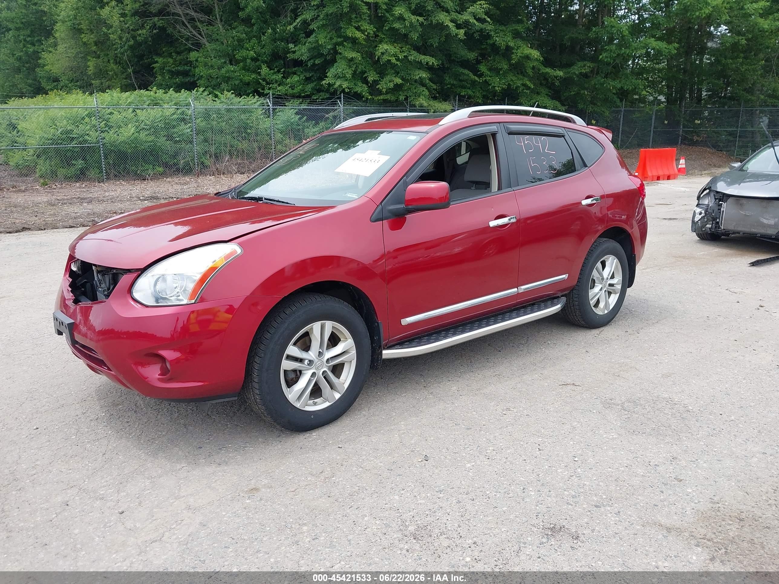2013 Nissan Rogue Sv Red vin: JN8AS5MV4DW100496