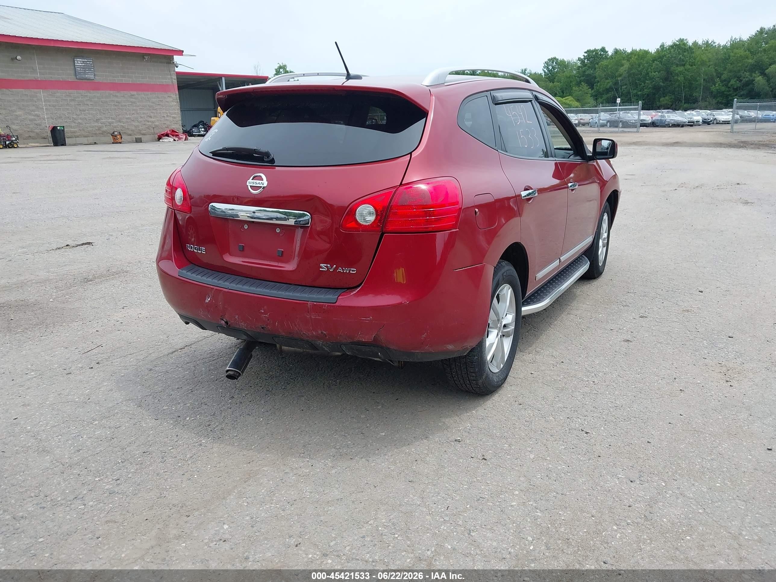2013 Nissan Rogue Sv Red vin: JN8AS5MV4DW100496