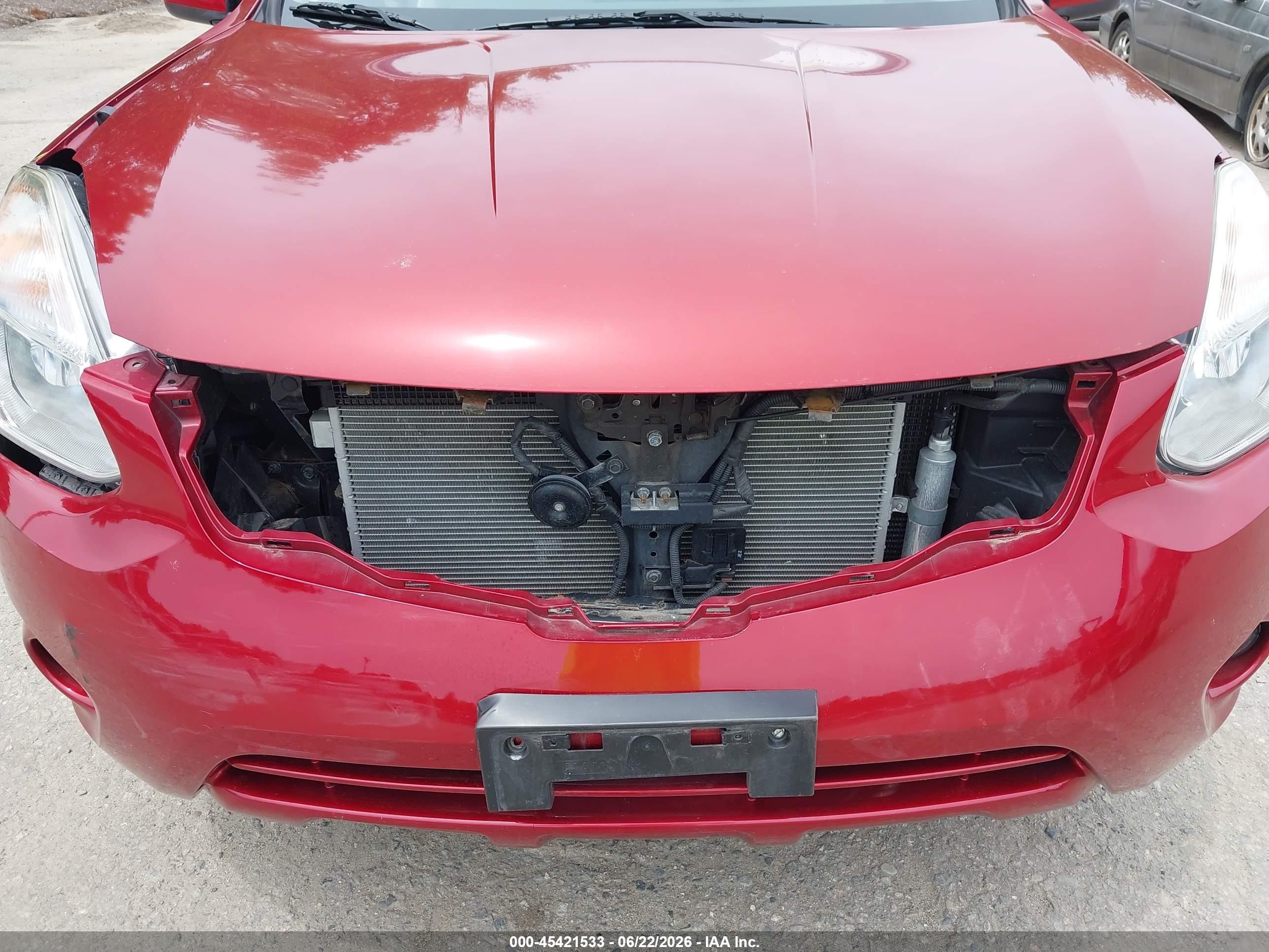 2013 Nissan Rogue Sv Red vin: JN8AS5MV4DW100496