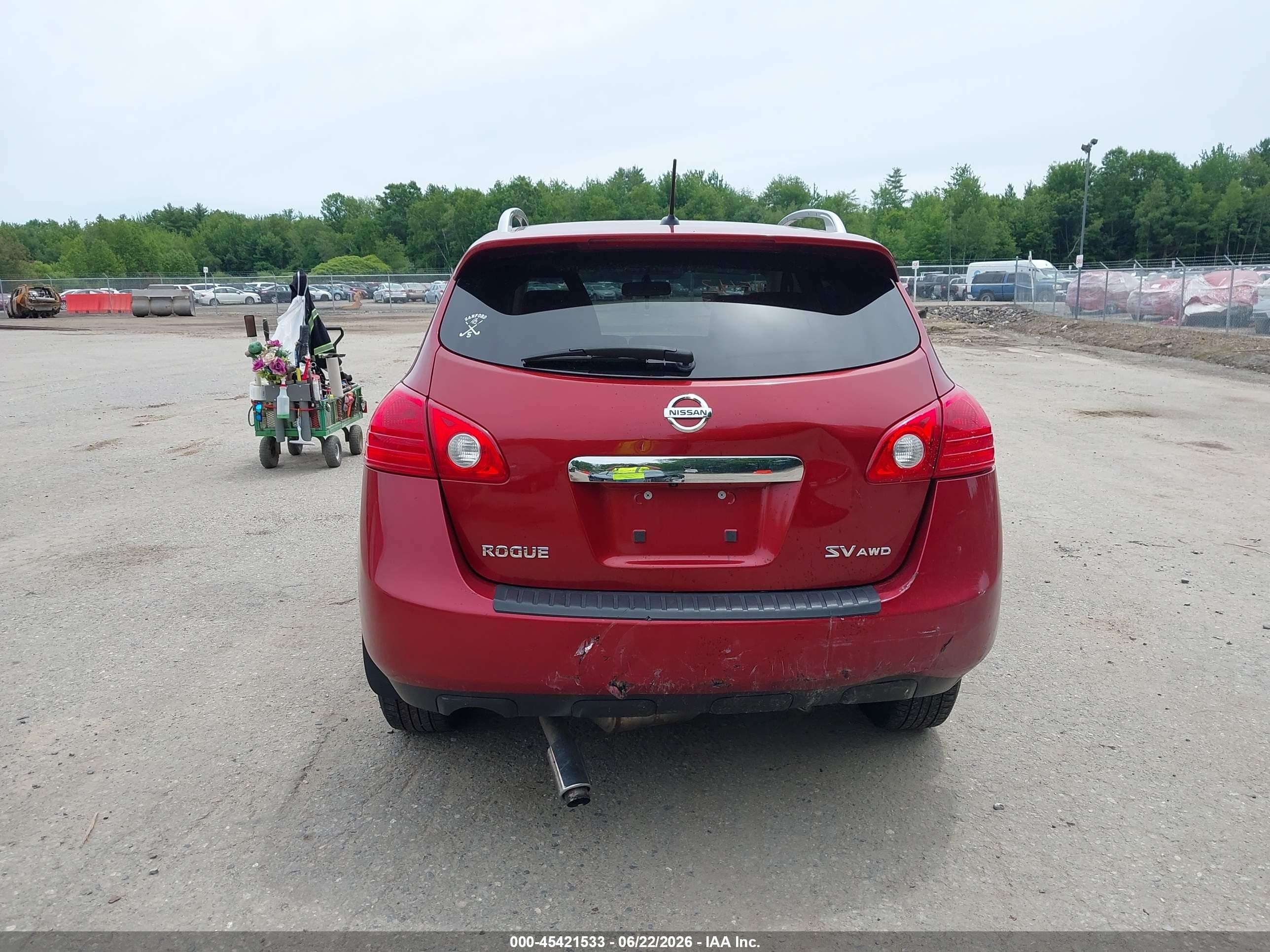 2013 Nissan Rogue Sv Red vin: JN8AS5MV4DW100496
