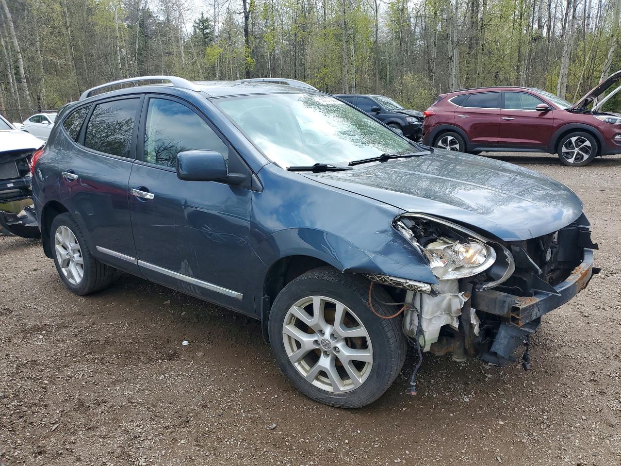 2013 Nissan Rogue S Синий vin: JN8AS5MV4DW106508
