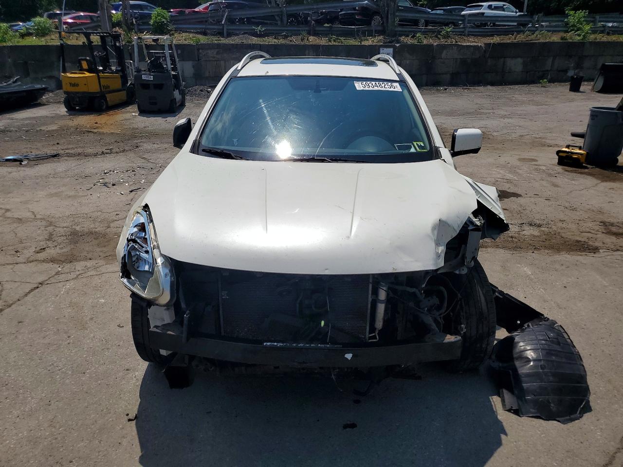 2013 Nissan Rogue S White vin: JN8AS5MV4DW108145