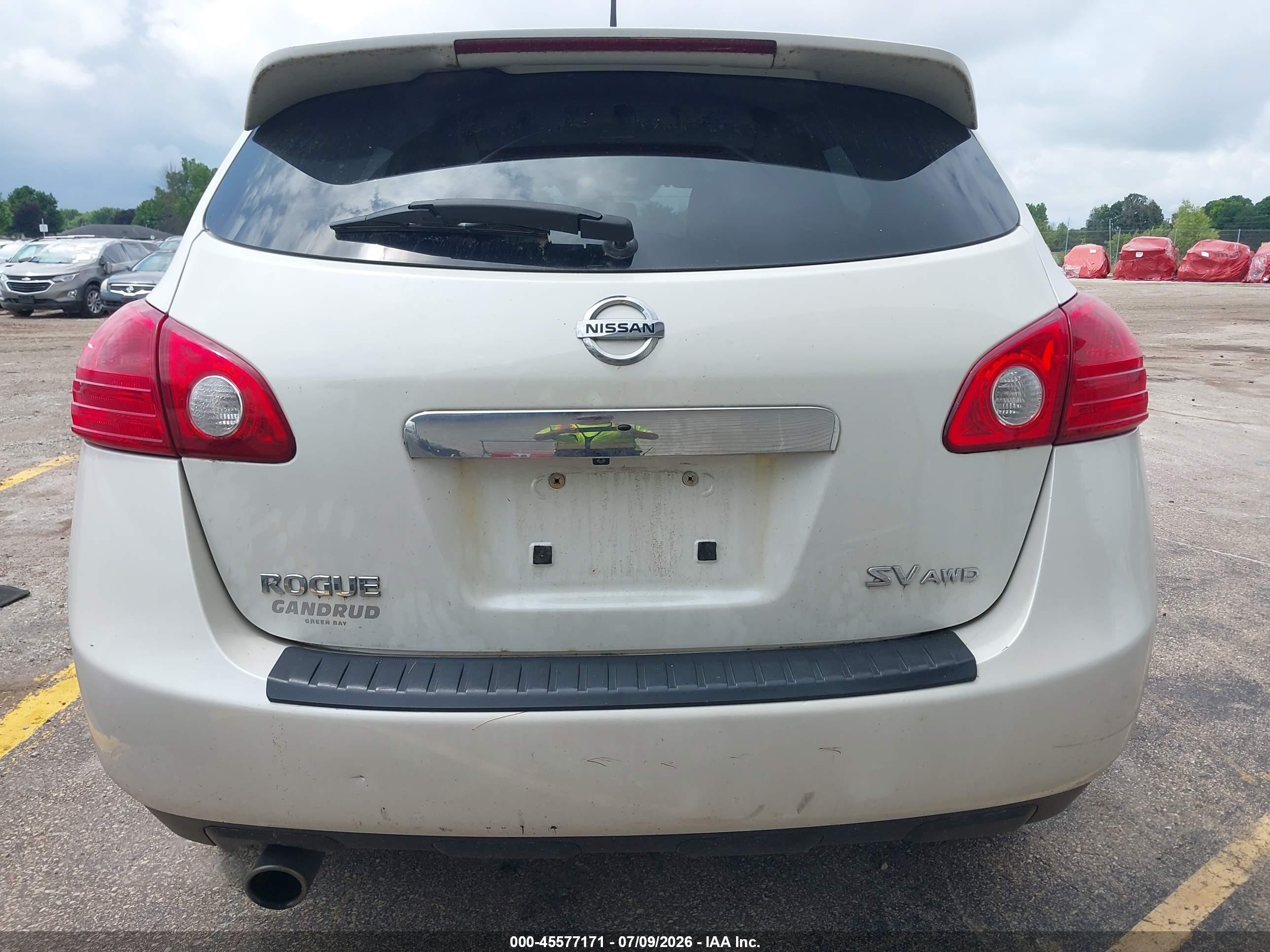 2013 Nissan Rogue Sv White vin: JN8AS5MV4DW111028