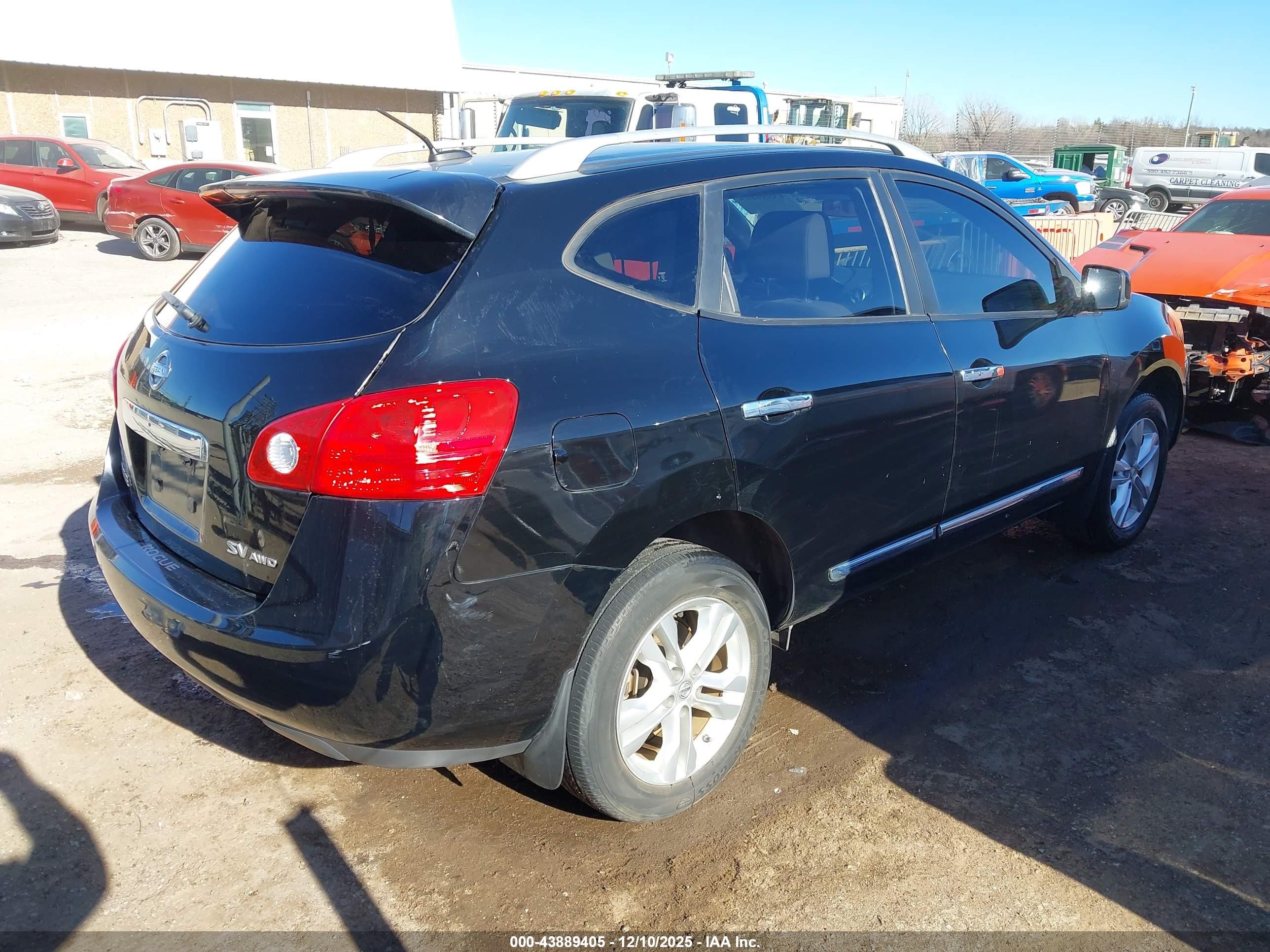 2013 Nissan Rogue Sv Black vin: JN8AS5MV4DW116763