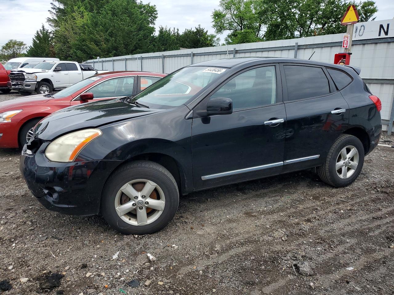 2013 Nissan Rogue S Black vin: JN8AS5MV4DW119338