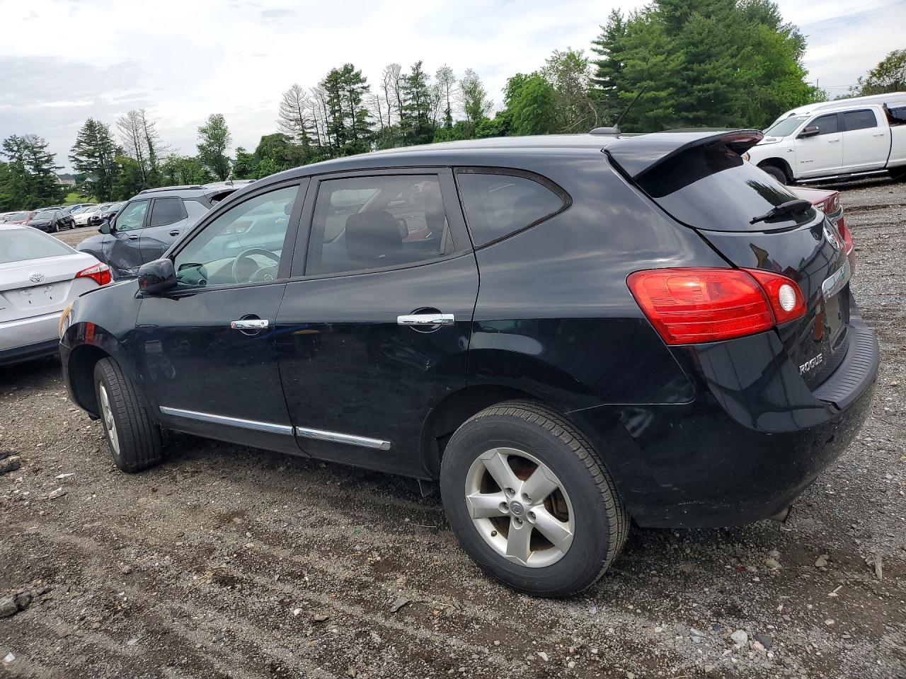 2013 Nissan Rogue S Black vin: JN8AS5MV4DW119338