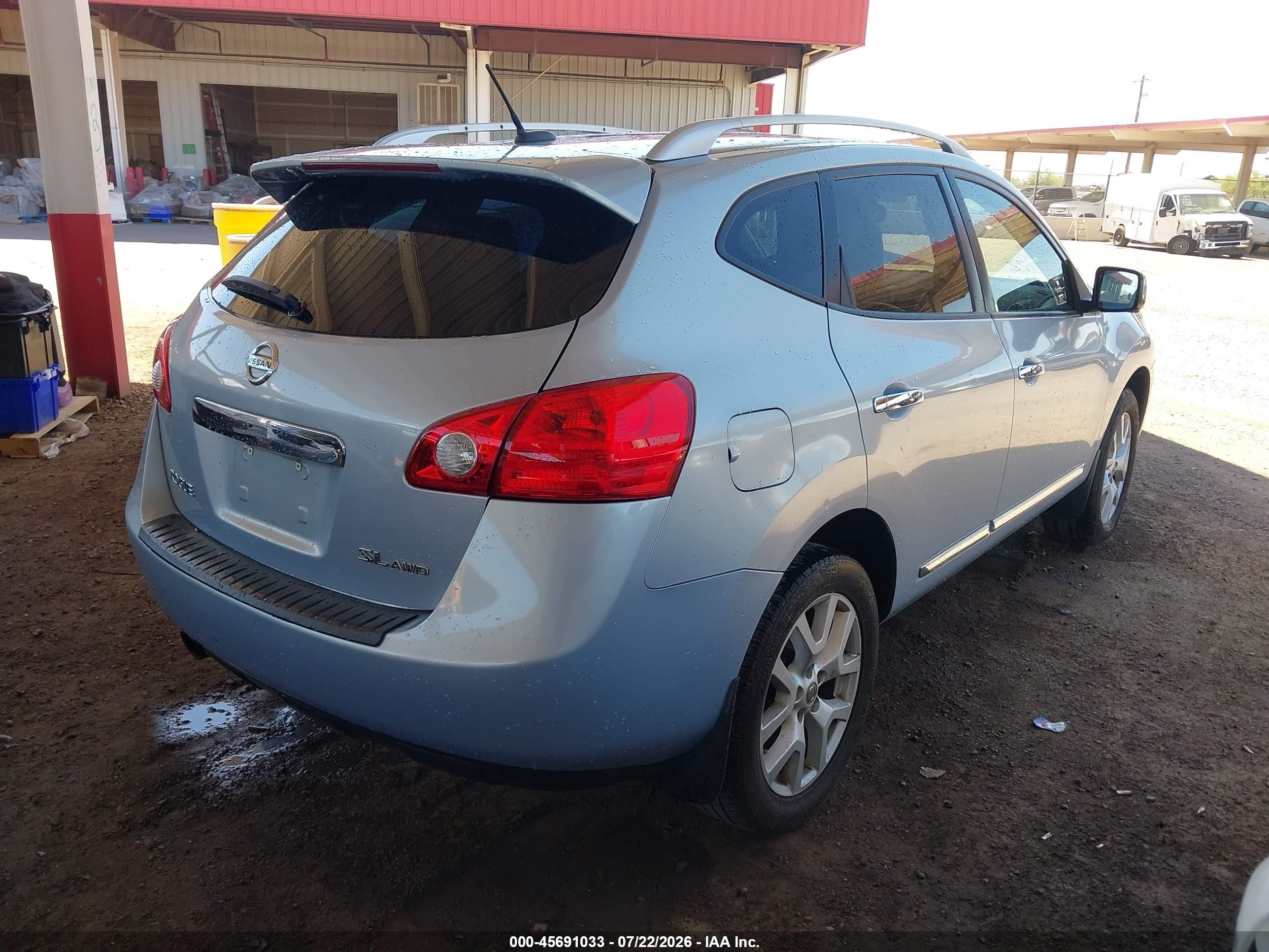 2013 Nissan Rogue Sv W/sl Pkg Blue vin: JN8AS5MV4DW122708