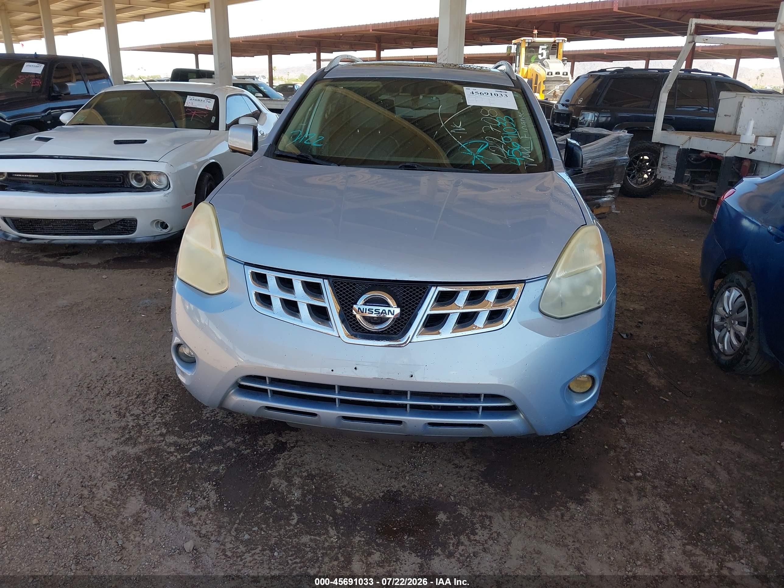 2013 Nissan Rogue Sv W/sl Pkg Blue vin: JN8AS5MV4DW122708