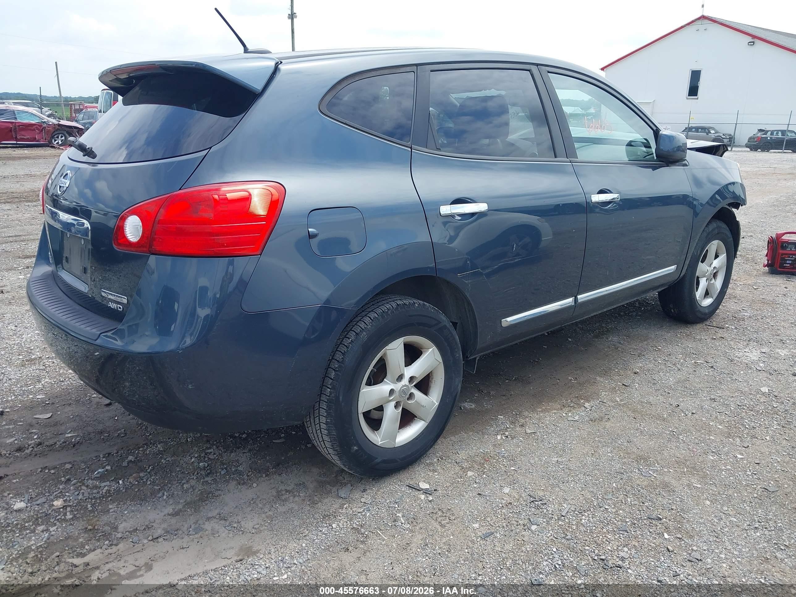 2013 Nissan Rogue S Blue vin: JN8AS5MV4DW128752
