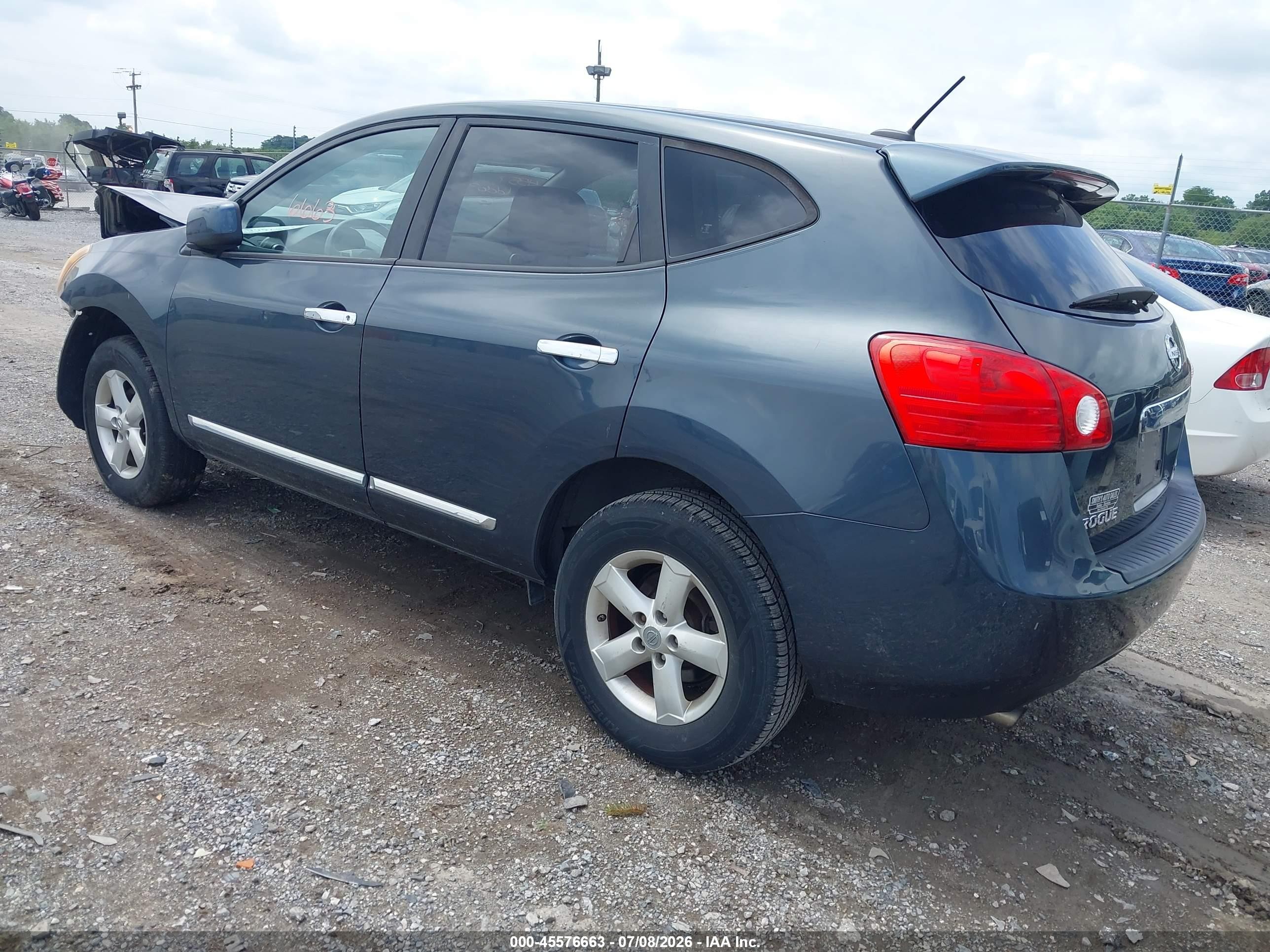 2013 Nissan Rogue S Blue vin: JN8AS5MV4DW128752