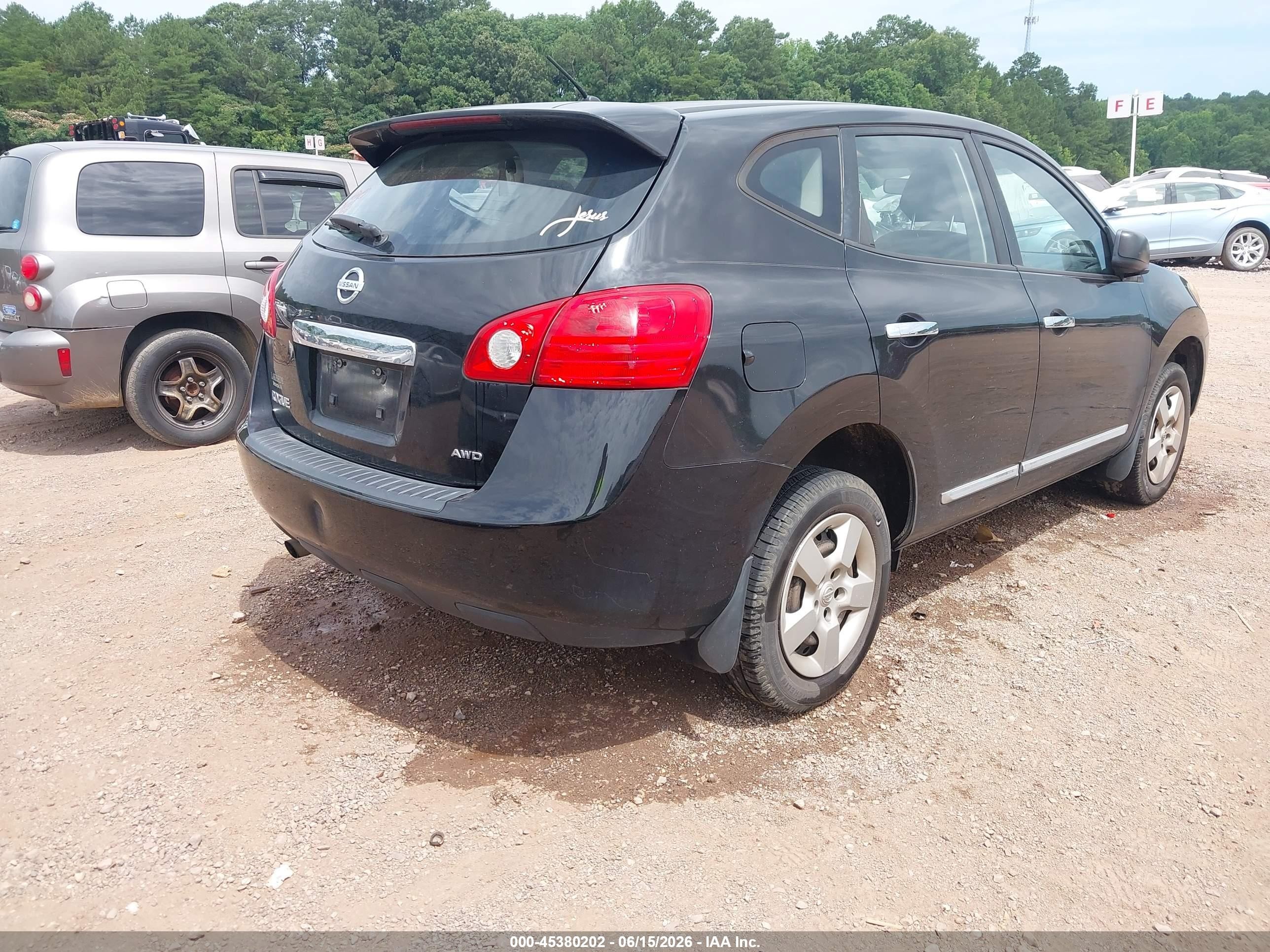 2013 Nissan Rogue S Black vin: JN8AS5MV4DW137693