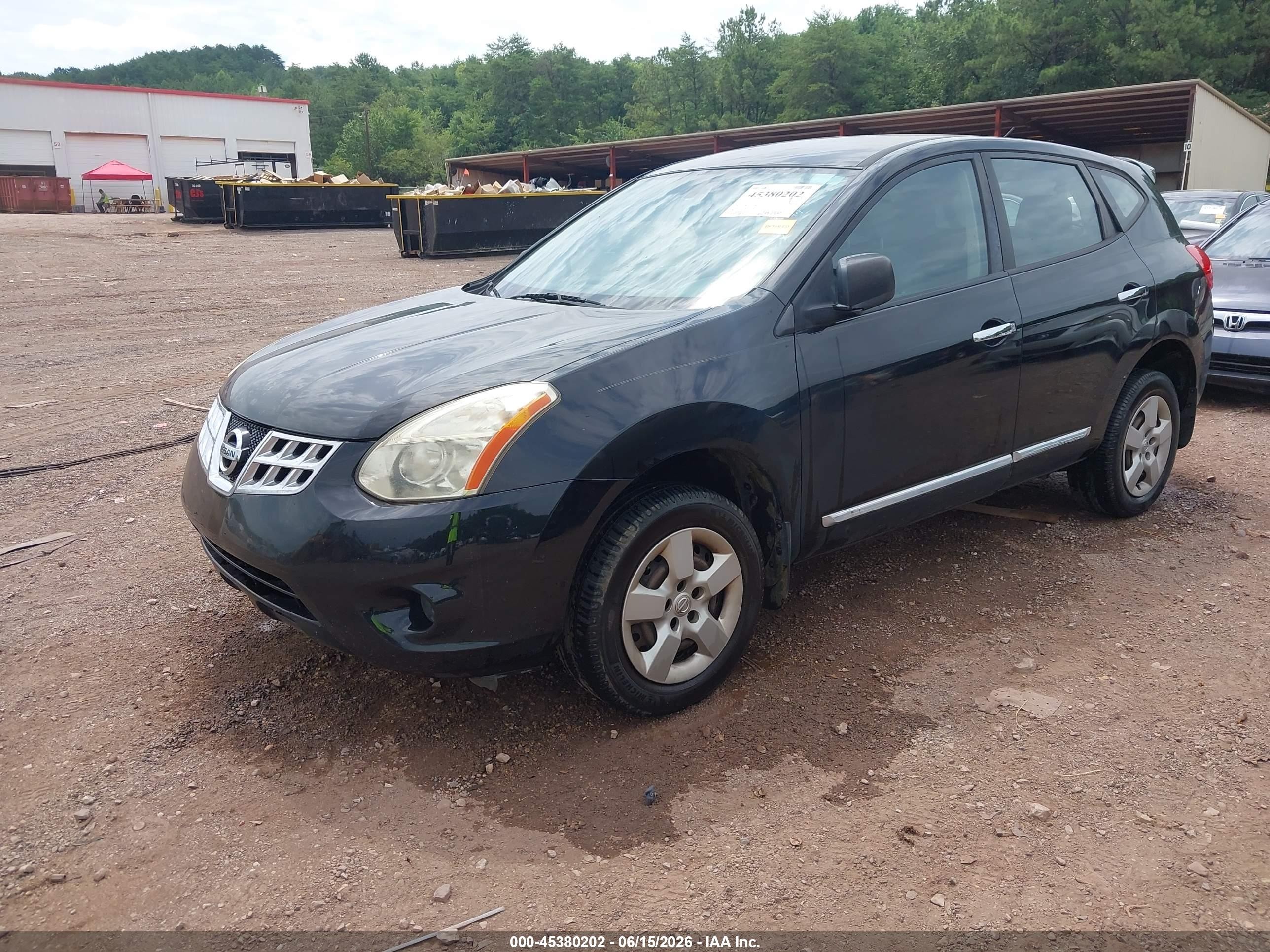 2013 Nissan Rogue S Black vin: JN8AS5MV4DW137693