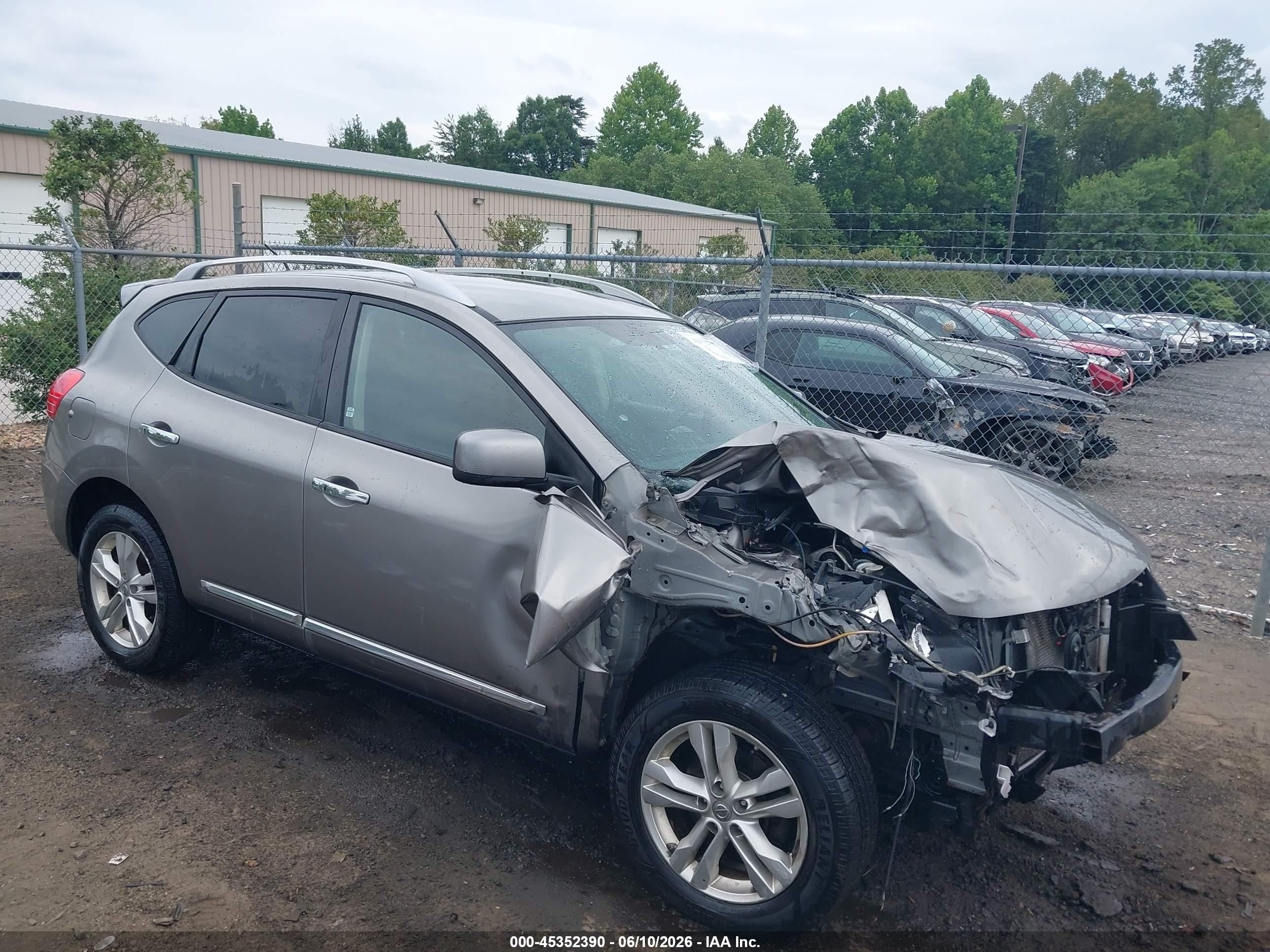 2013 Nissan Rogue Sv Gray vin: JN8AS5MV4DW137919