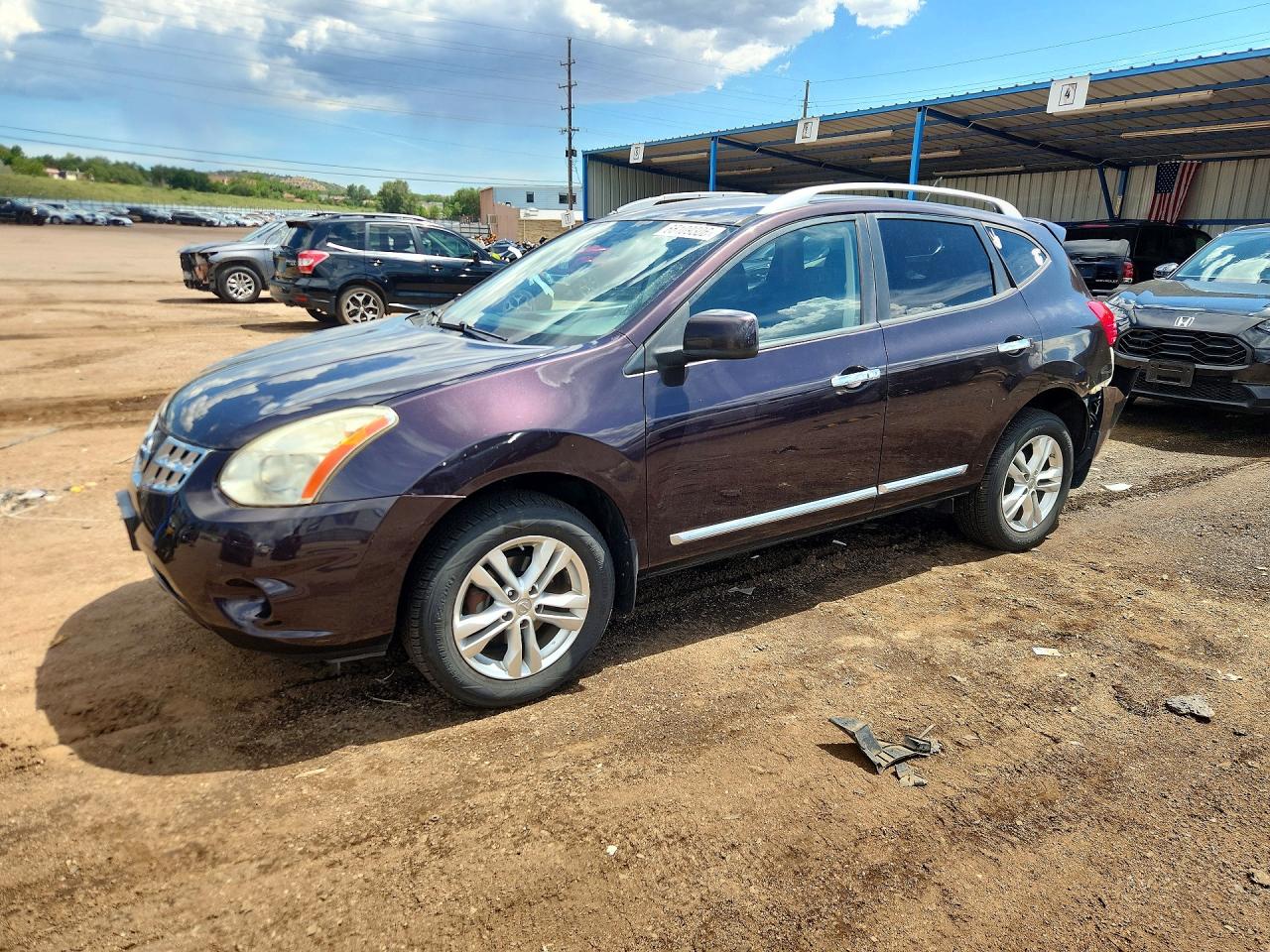2013 Nissan Rogue S Purple vin: JN8AS5MV4DW139301