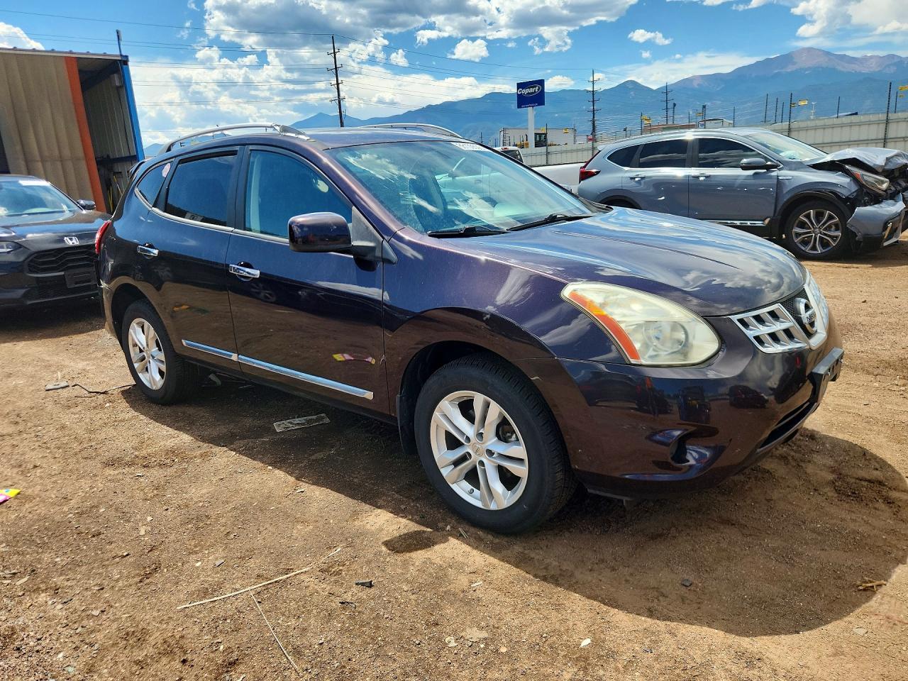 2013 Nissan Rogue S Purple vin: JN8AS5MV4DW139301