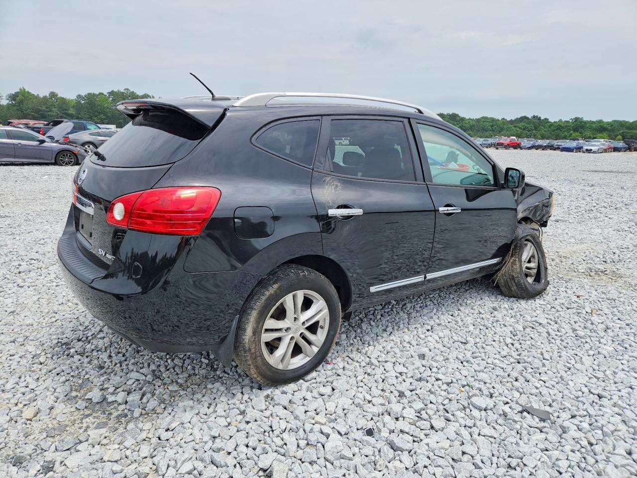 2013 Nissan Rogue S Black vin: JN8AS5MV4DW141761