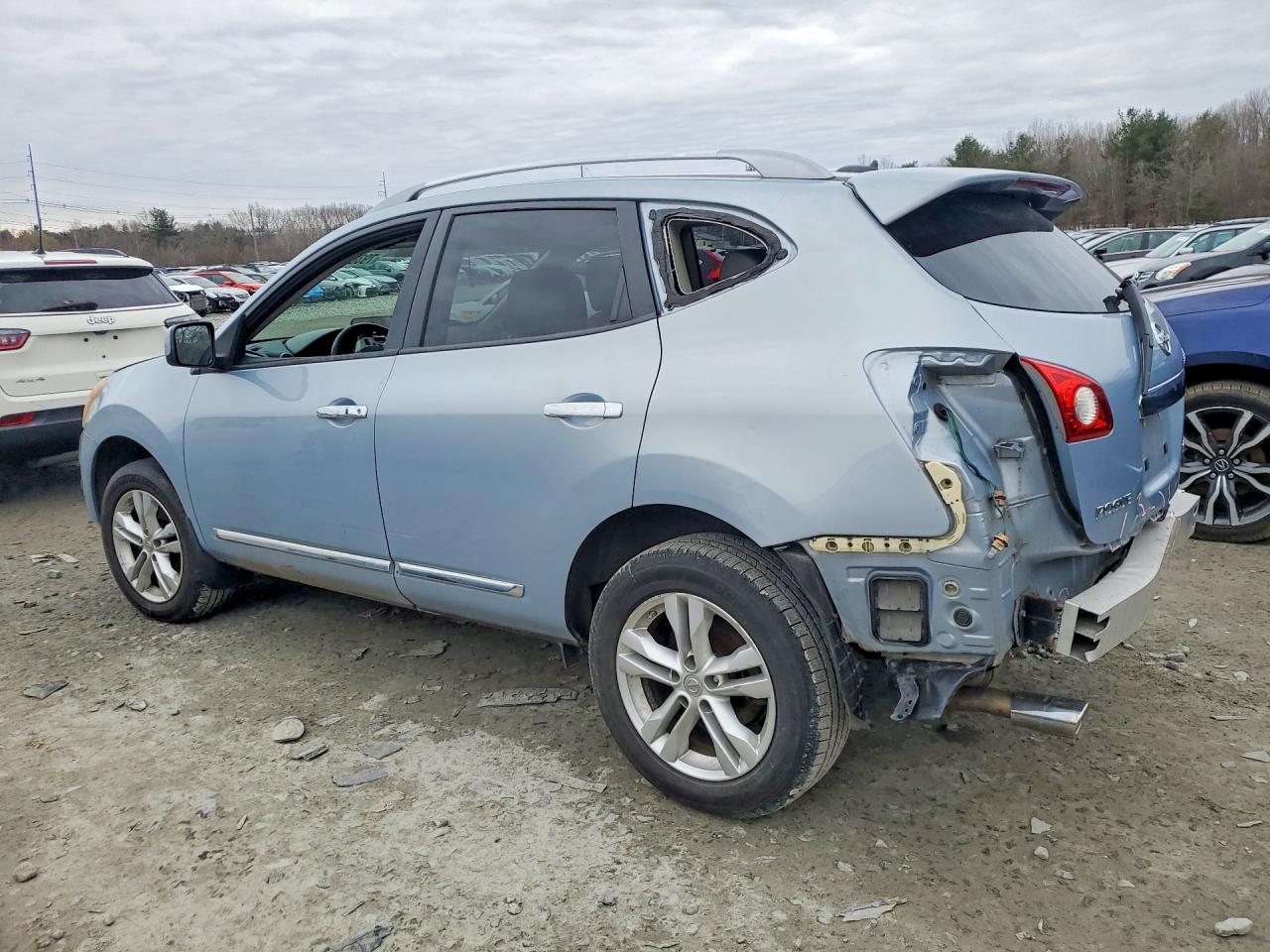 2013 Nissan Rogue S Синий vin: JN8AS5MV4DW144238