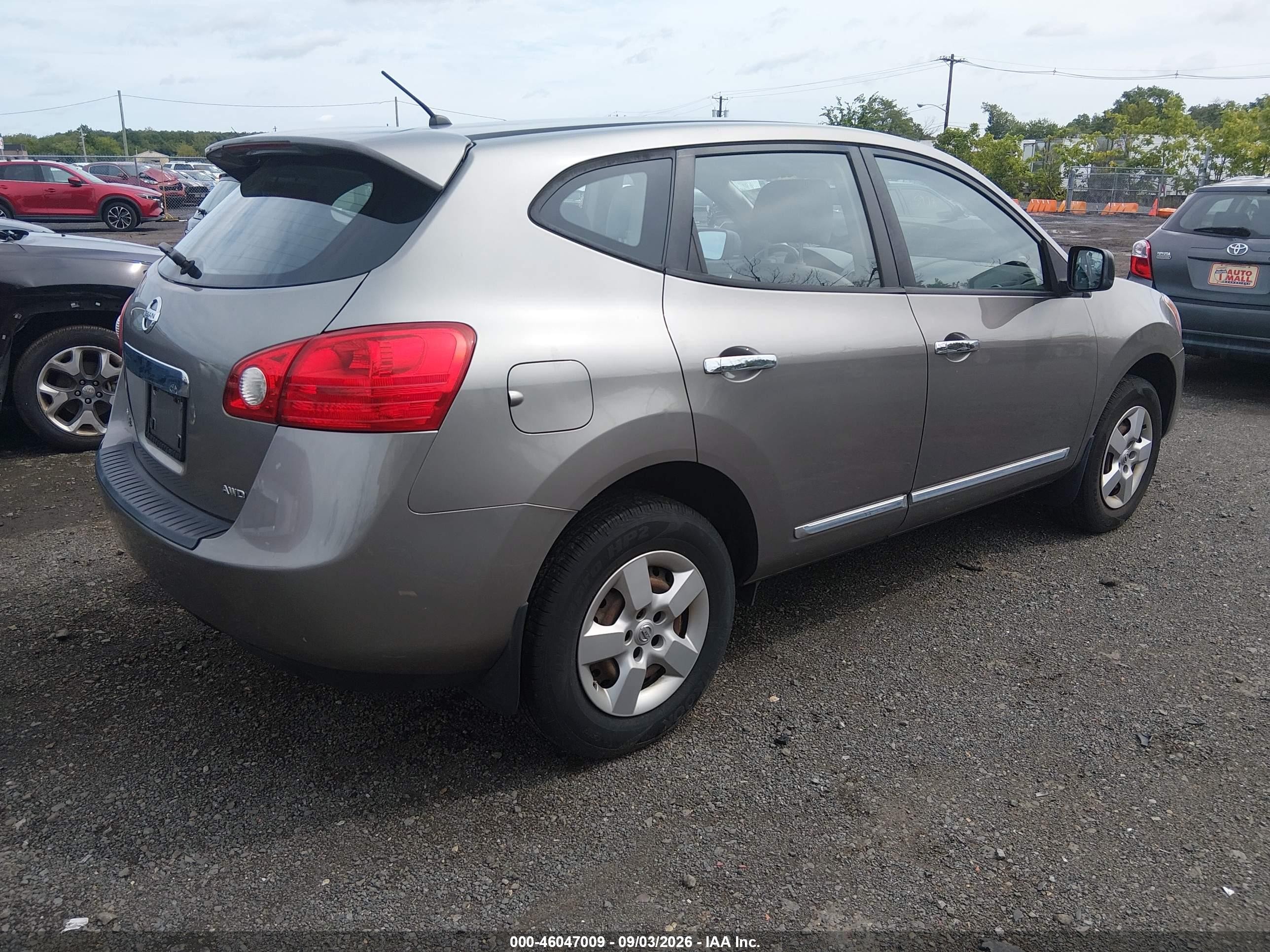 2013 Nissan Rogue S Gray vin: JN8AS5MV4DW600674