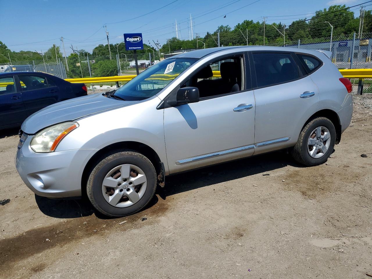 2013 Nissan Rogue S Silver vin: JN8AS5MV4DW603154