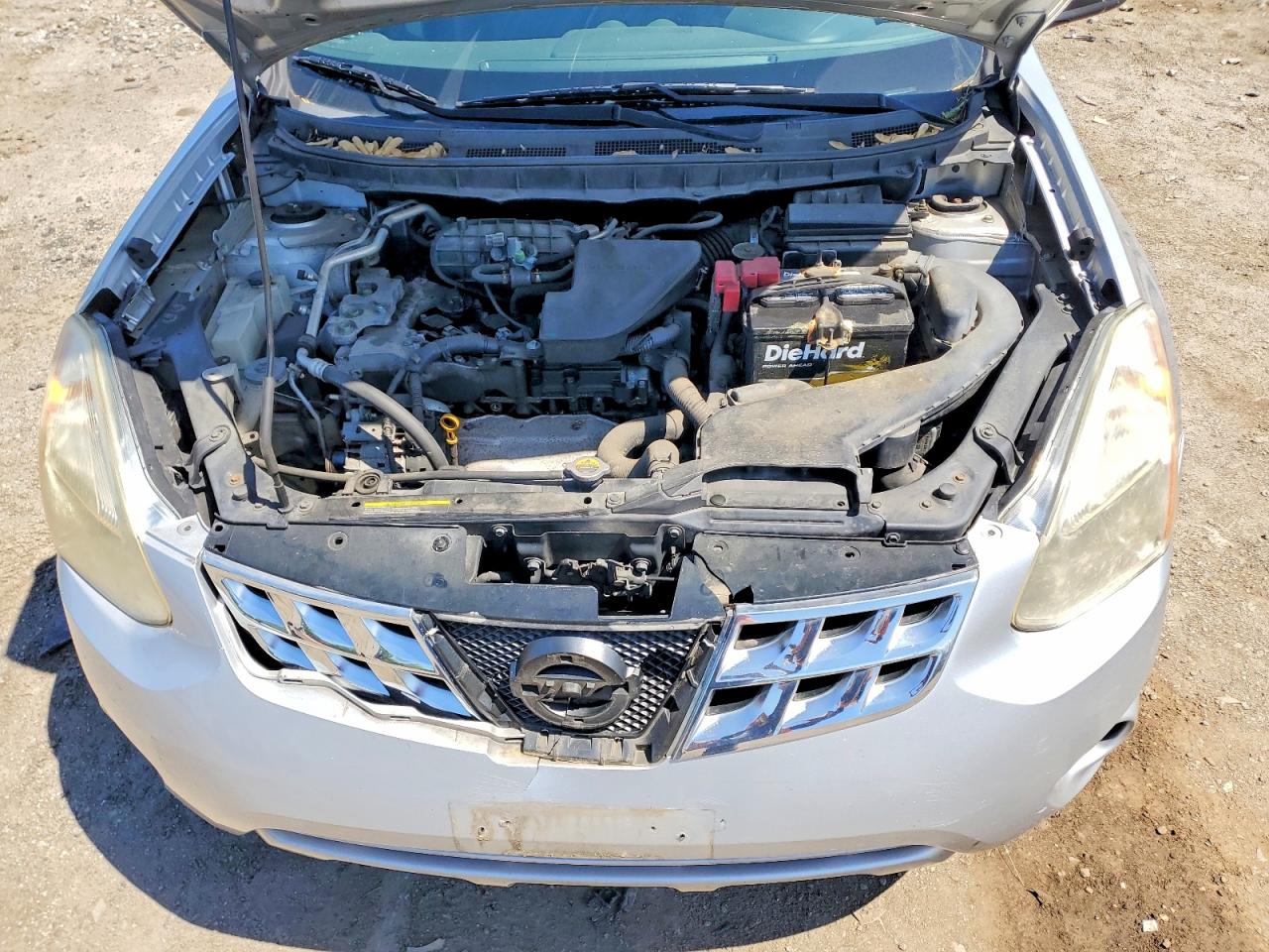 2013 Nissan Rogue S Silver vin: JN8AS5MV4DW603154